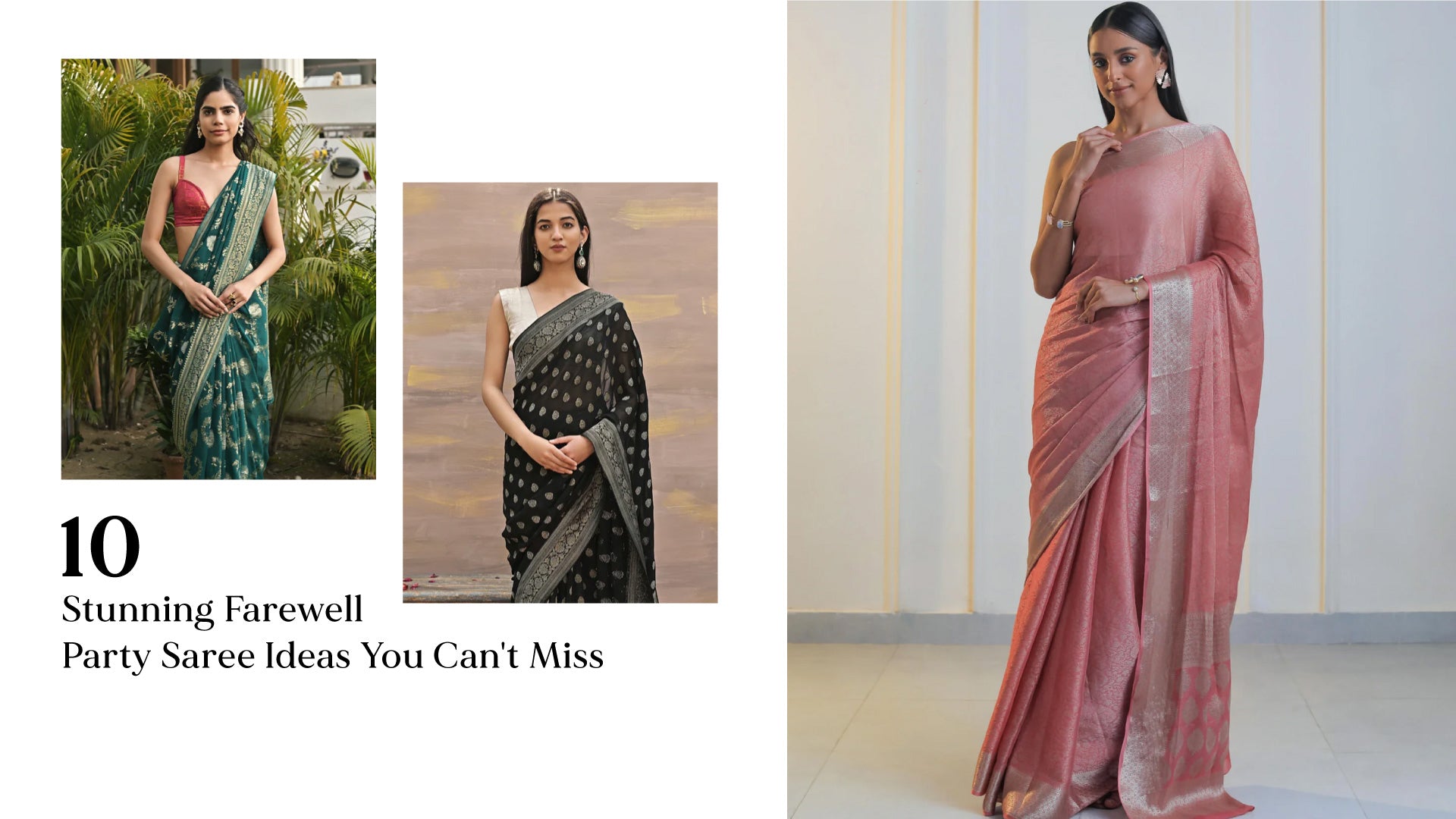 10 Stunning Farewell Saree Ideas You Can t Miss Binal Patel