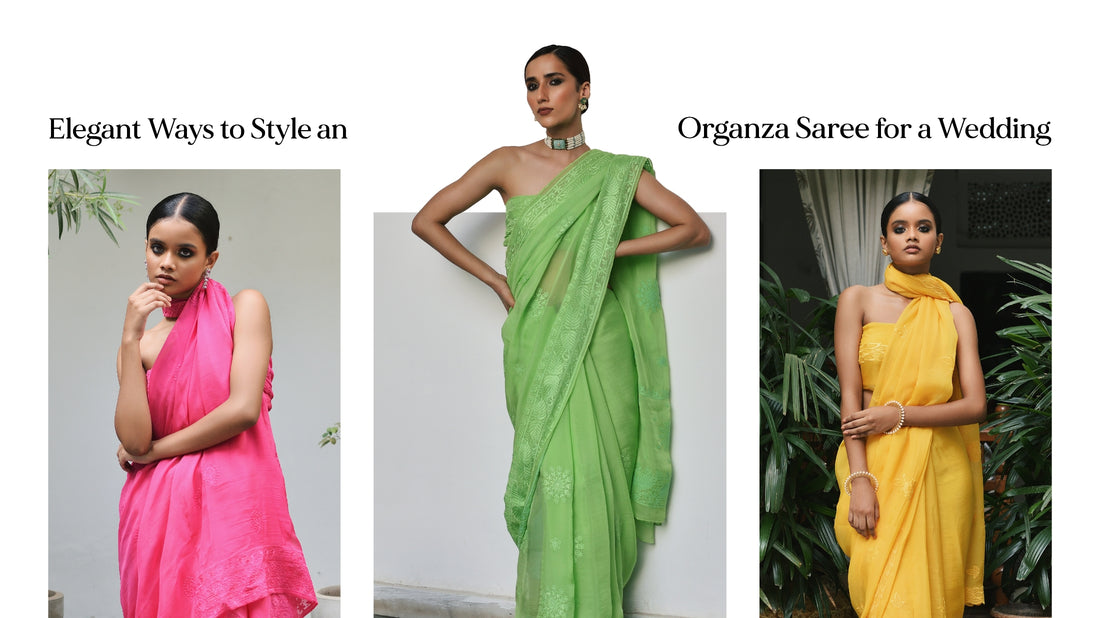 Elegant Ways To Style An Organza Saree For Wedding
