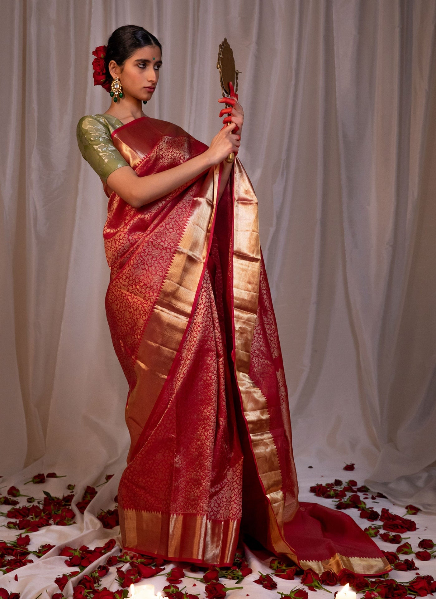 Kanchipuram Silk Saree - Gulaab