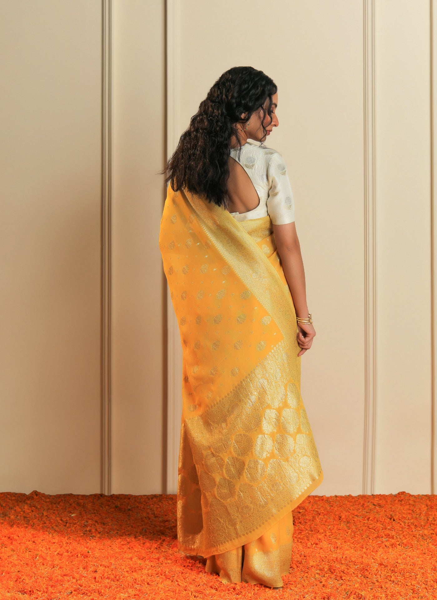 Georgette Saree - Sargam
