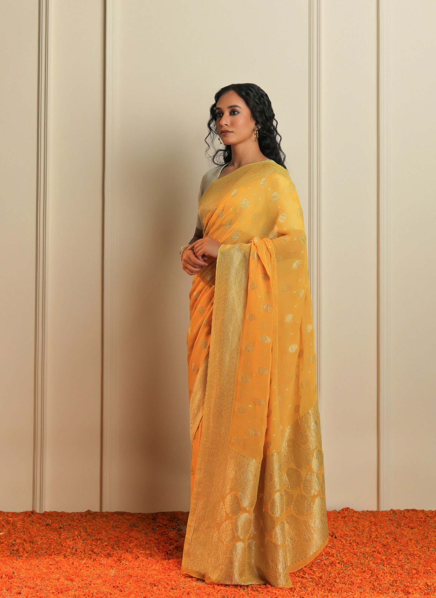 Georgette Saree - Sargam
