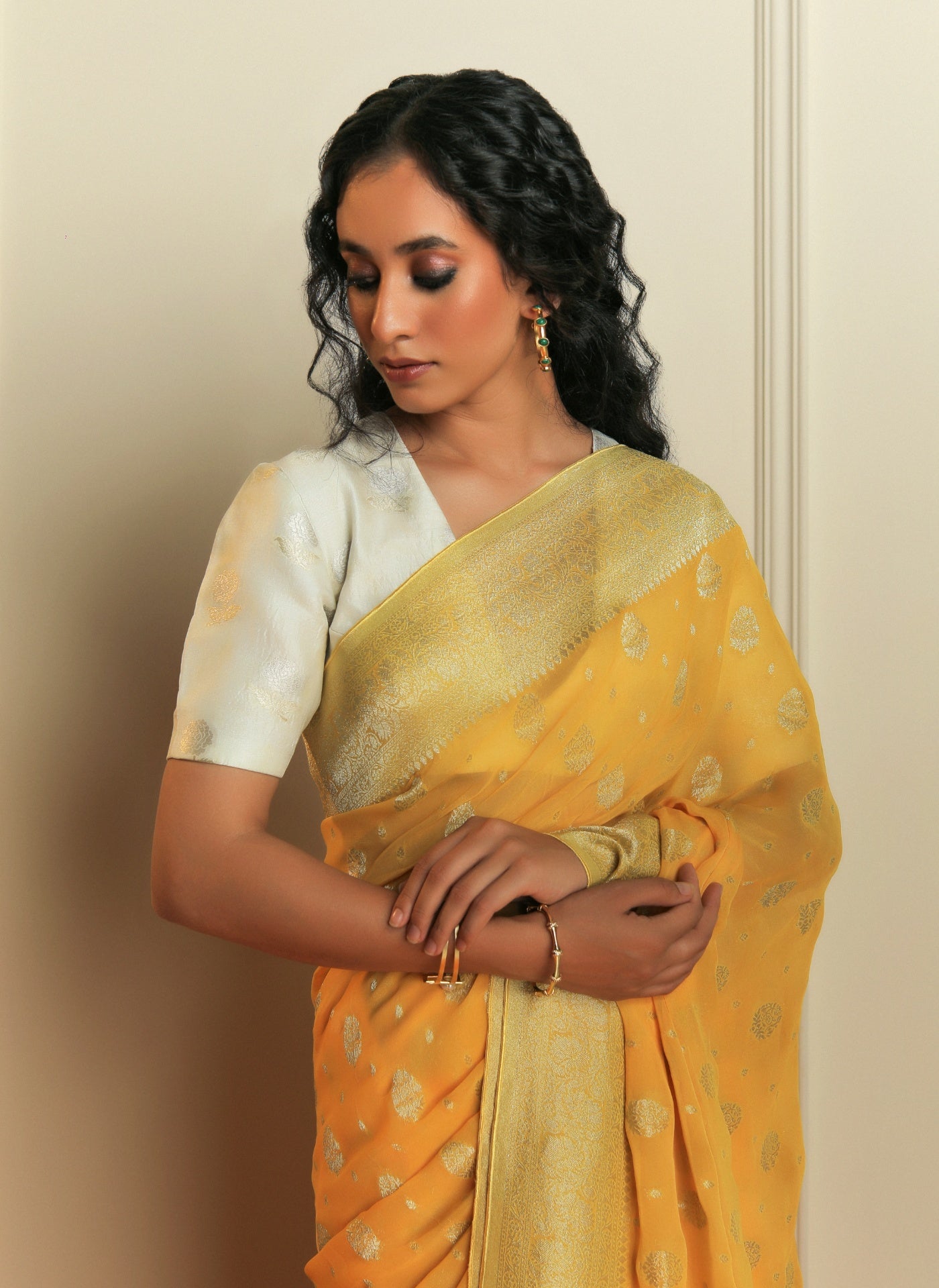 Georgette Saree - Sargam