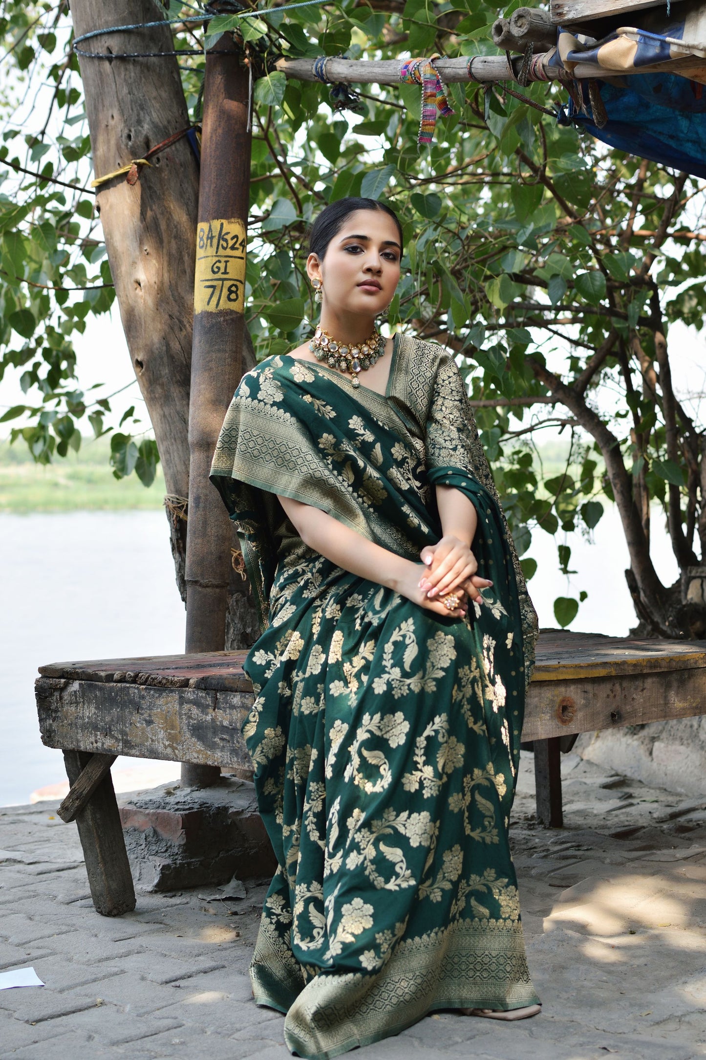 Georgette Brocade - Geet