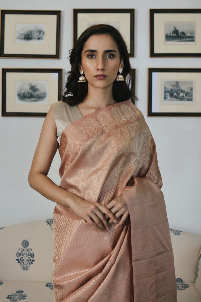 Silk Tissue Saree - Rajtaraang