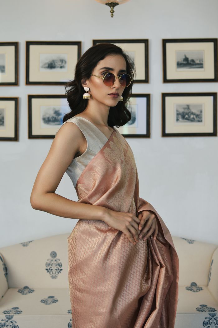 Silk Tissue Saree - Rajtaraang