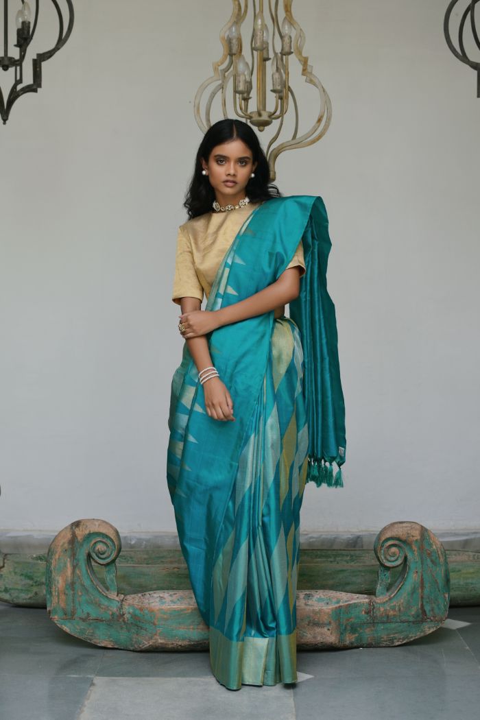 Silk Tissue Saree - Raagini