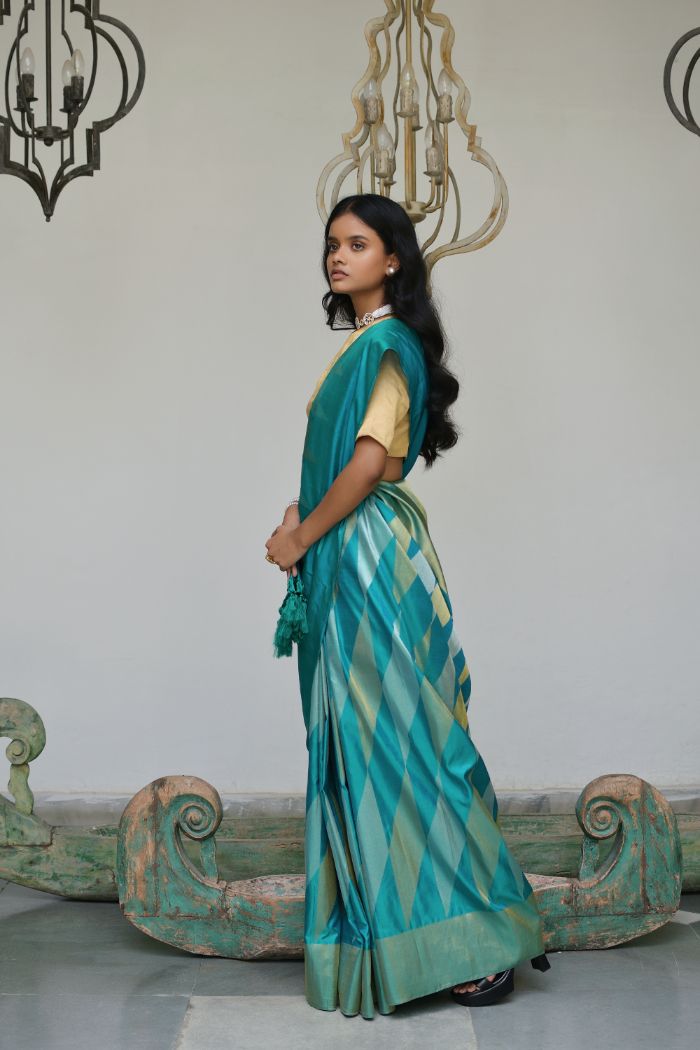 Silk Tissue Saree - Raagini