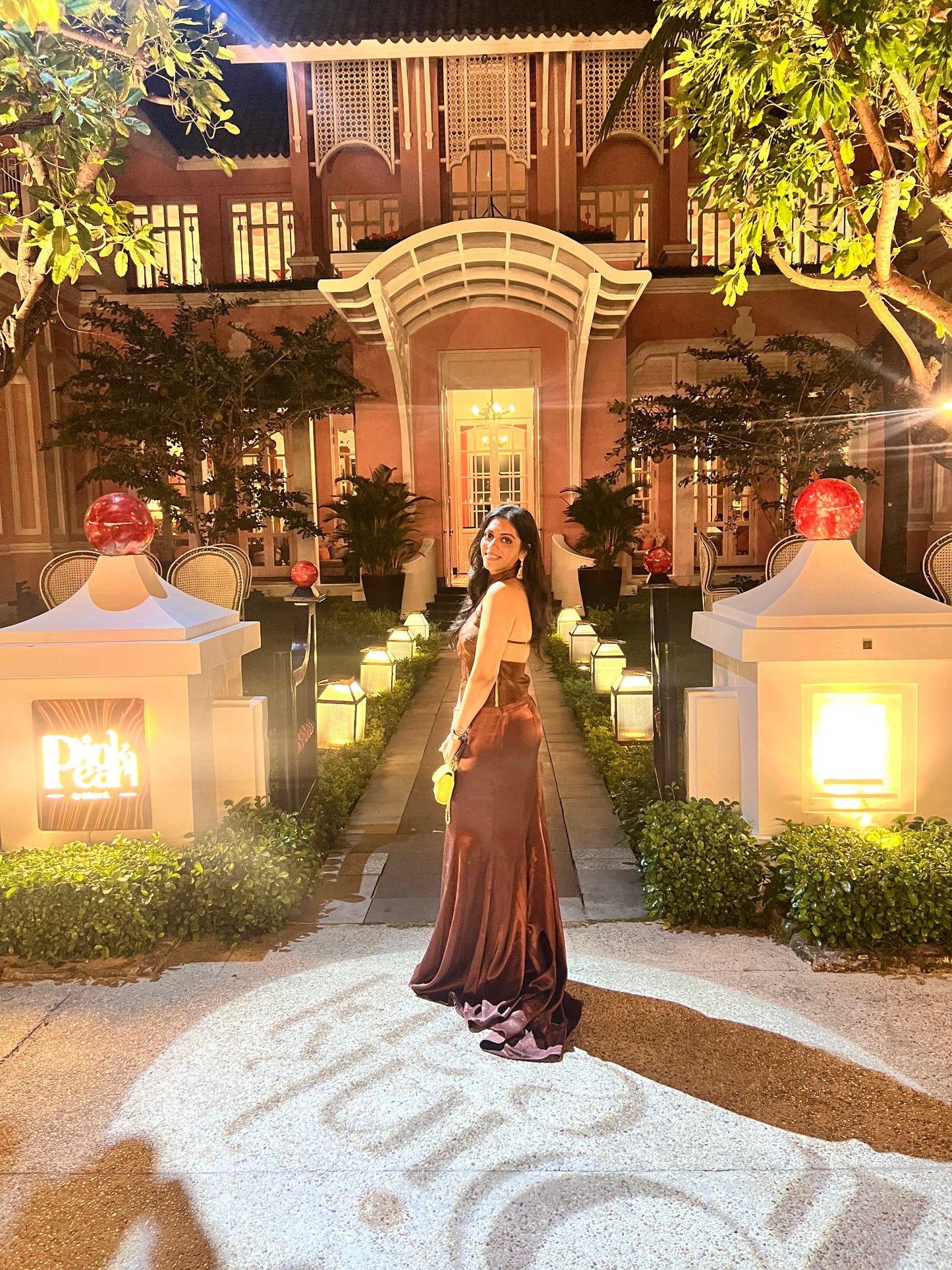 Brown Fishtail Skirt And Top