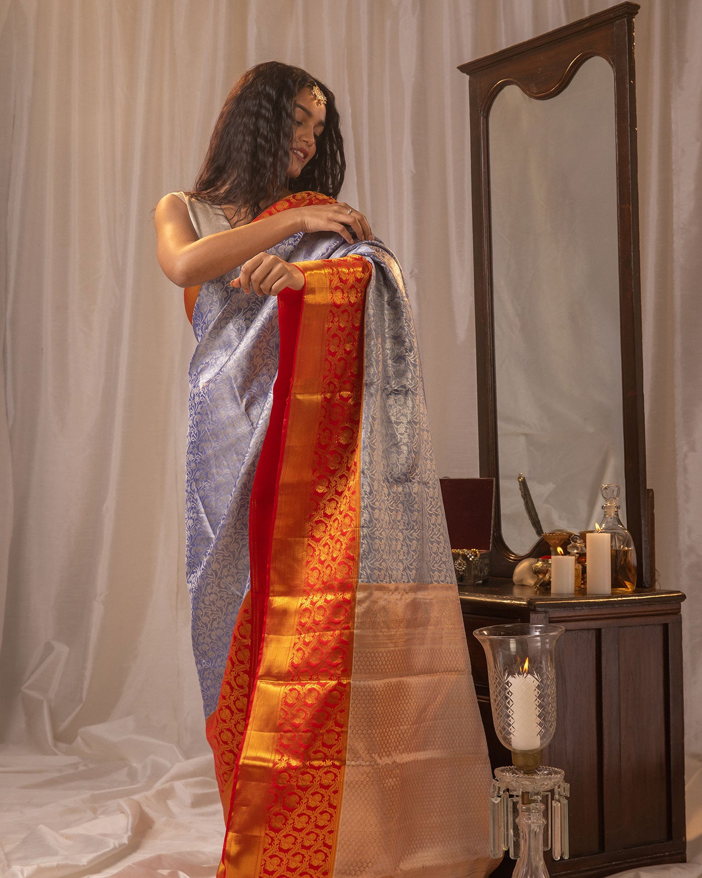 Silk Tissue Saree - Anchal