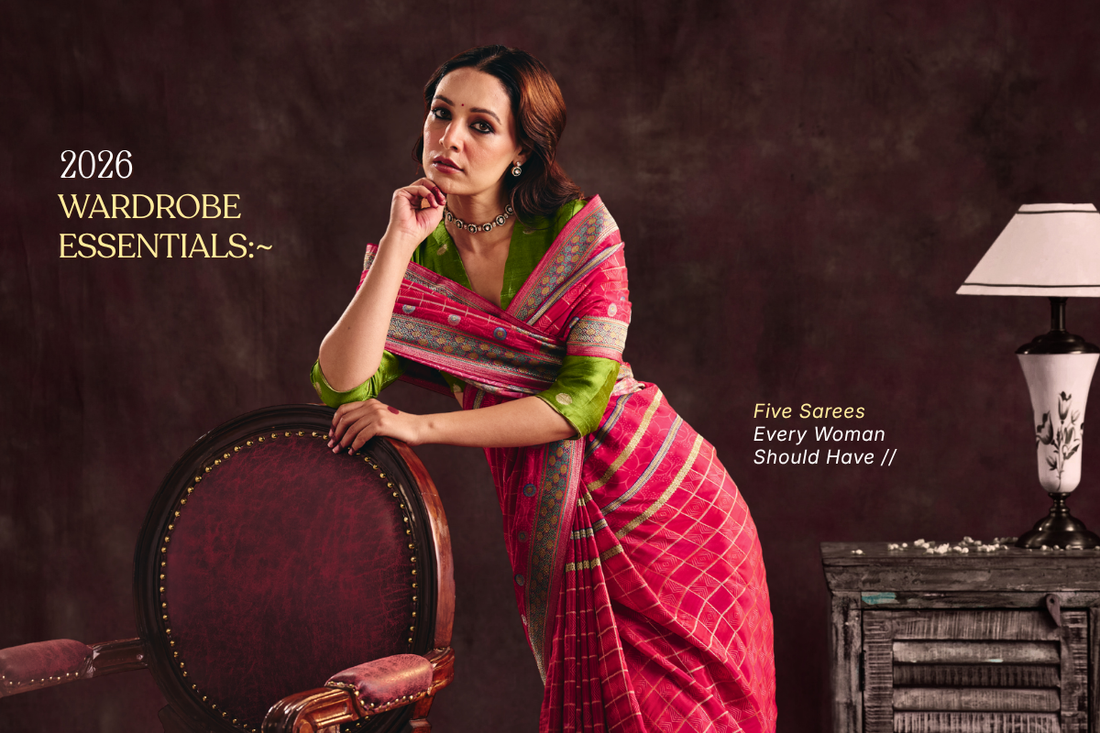 2026 Wardrobe Essentials: Five Sarees Every Woman Should Have