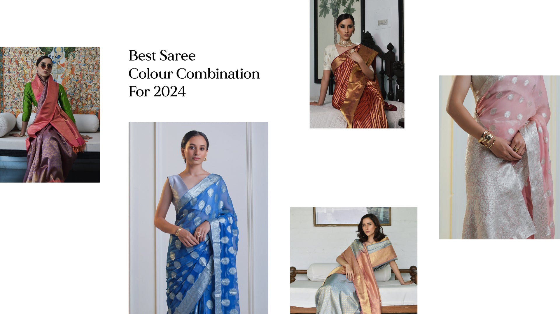 Buy Sanemy Geometric Print, Printed Banarasi Silk Blend Multicolor Sarees  Online @ Best Price In India | Flipkart.com