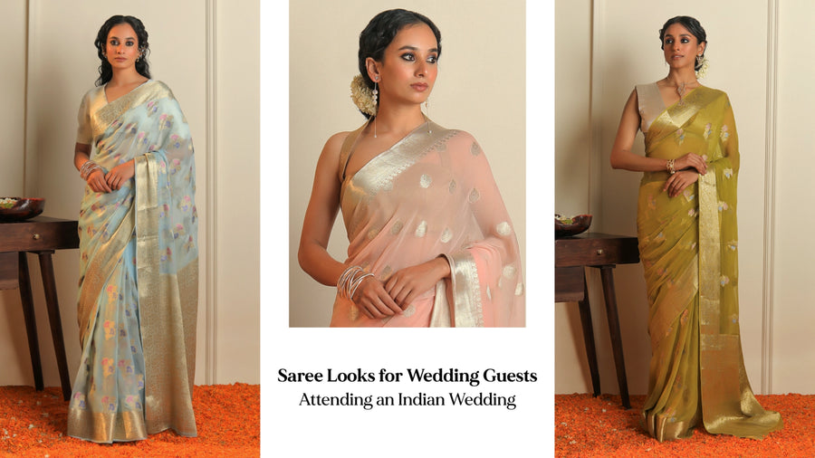 Saree Looks For Wedding Guests Attending An Indian Wedding