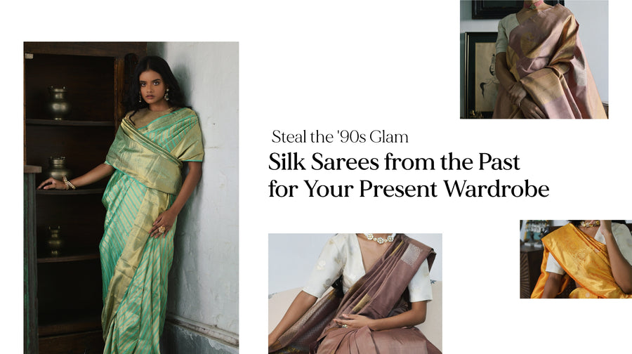 Steal 90s Glam: Silk Sarees From The Past To Your Present Wardrobe