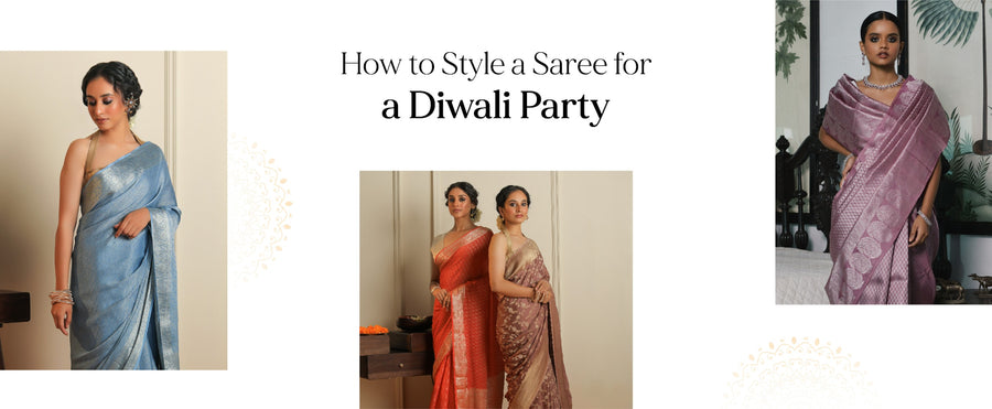 How To Style A Saree For A Diwali Party?