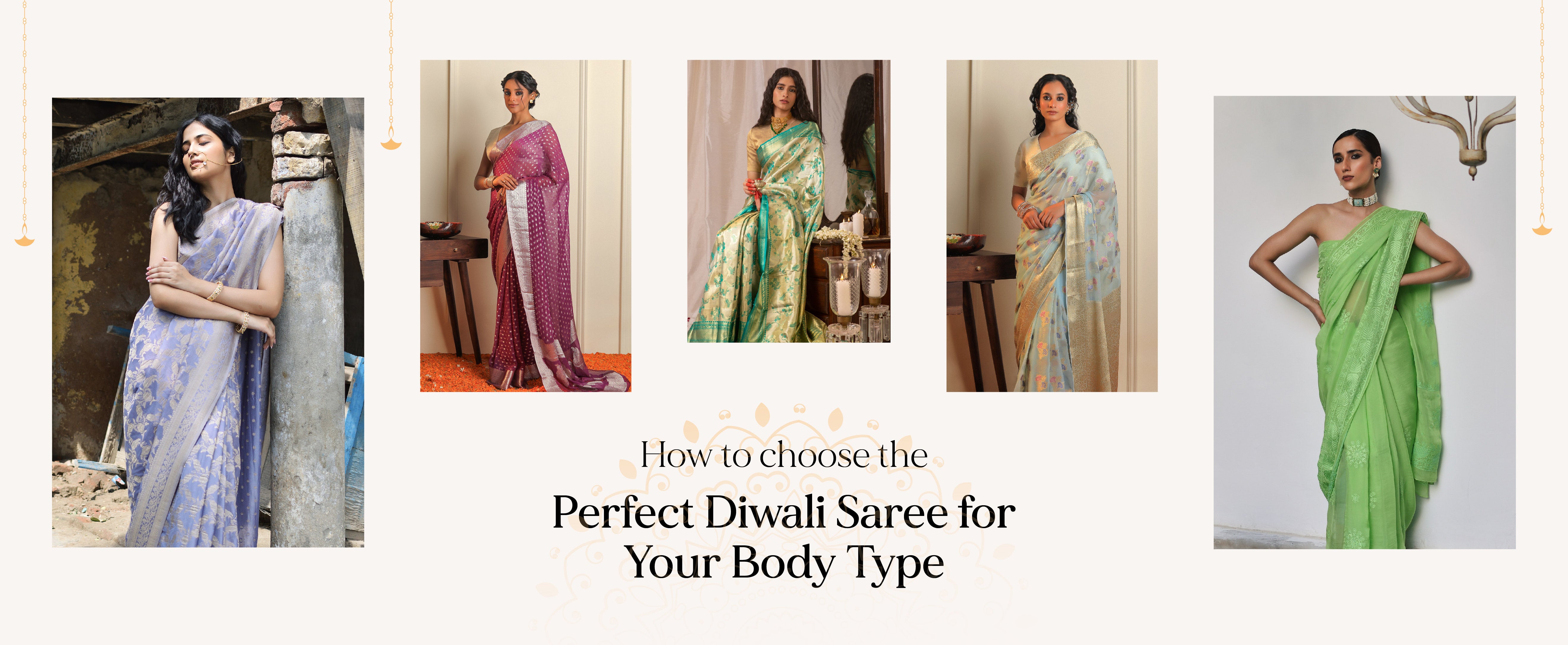 Indian Body Patterns How To Choose Diwali Saree For Your Body Type| Binal Patel