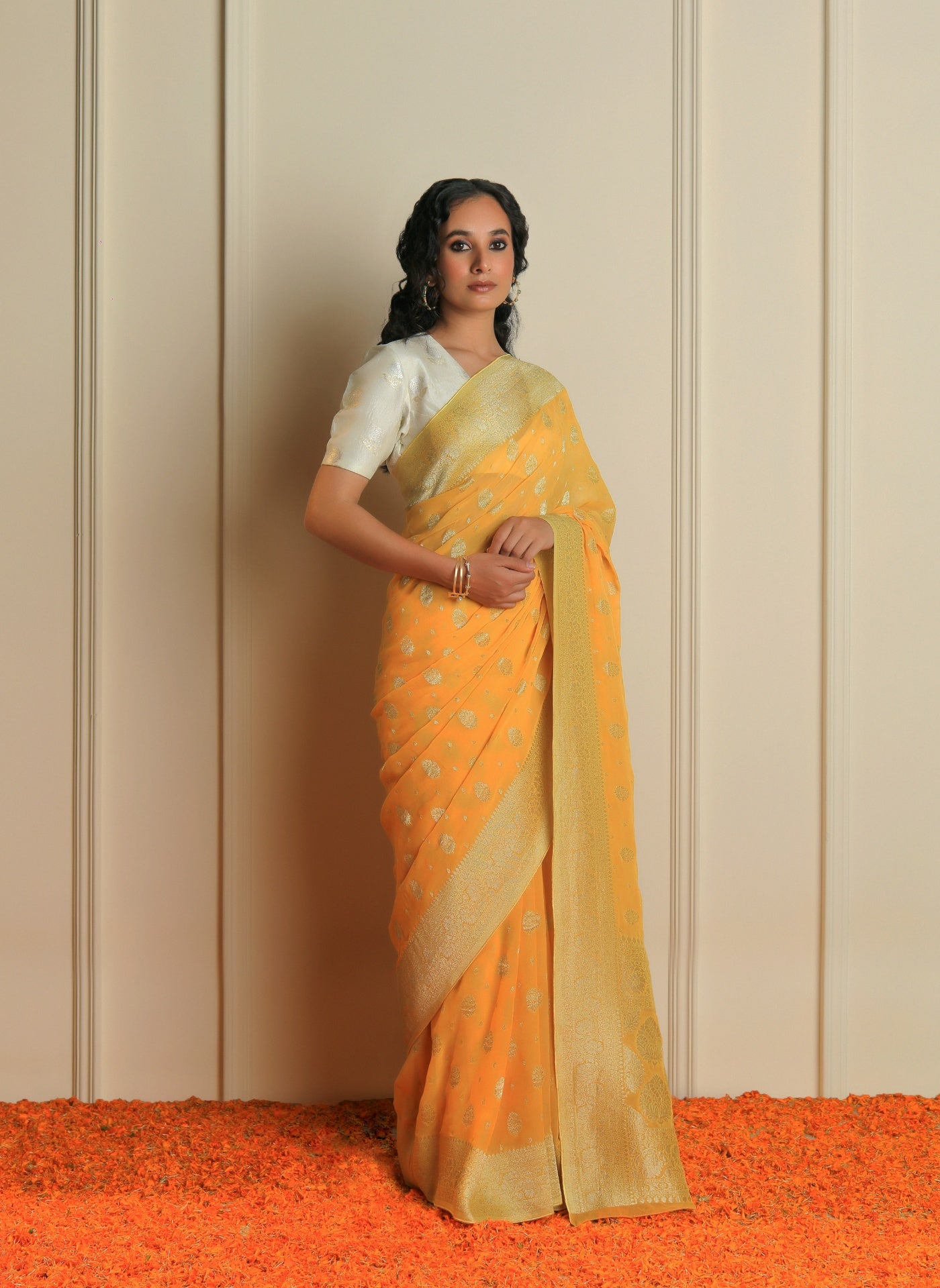 Georgette Saree - Sargam