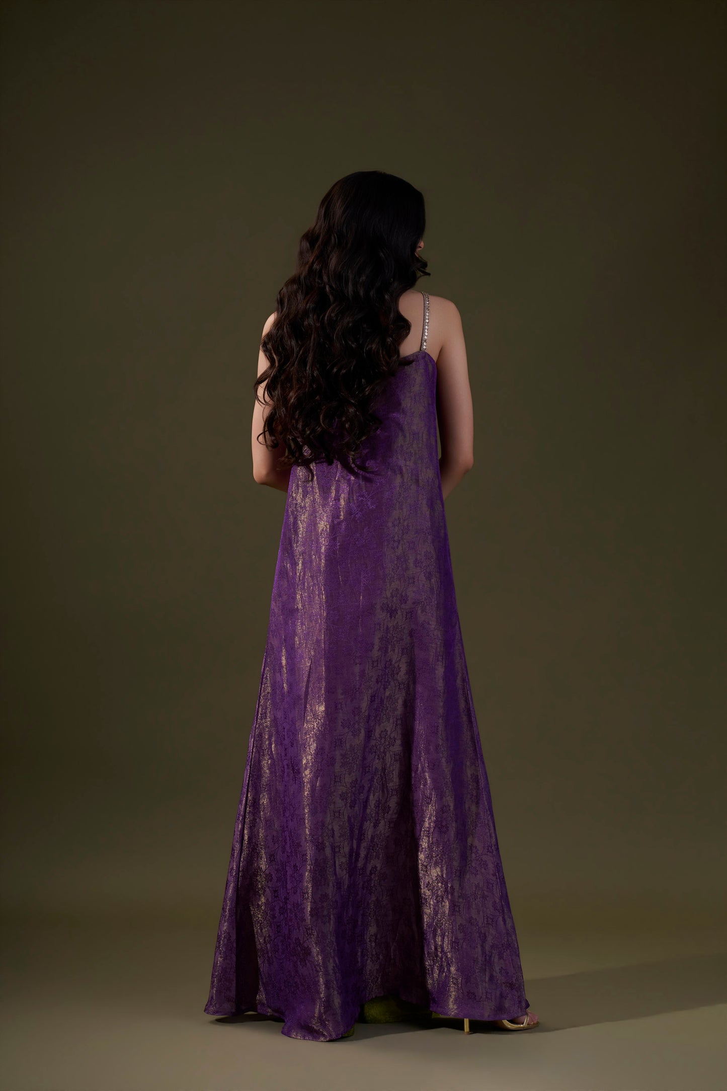 Purple And Green Co-ord Set