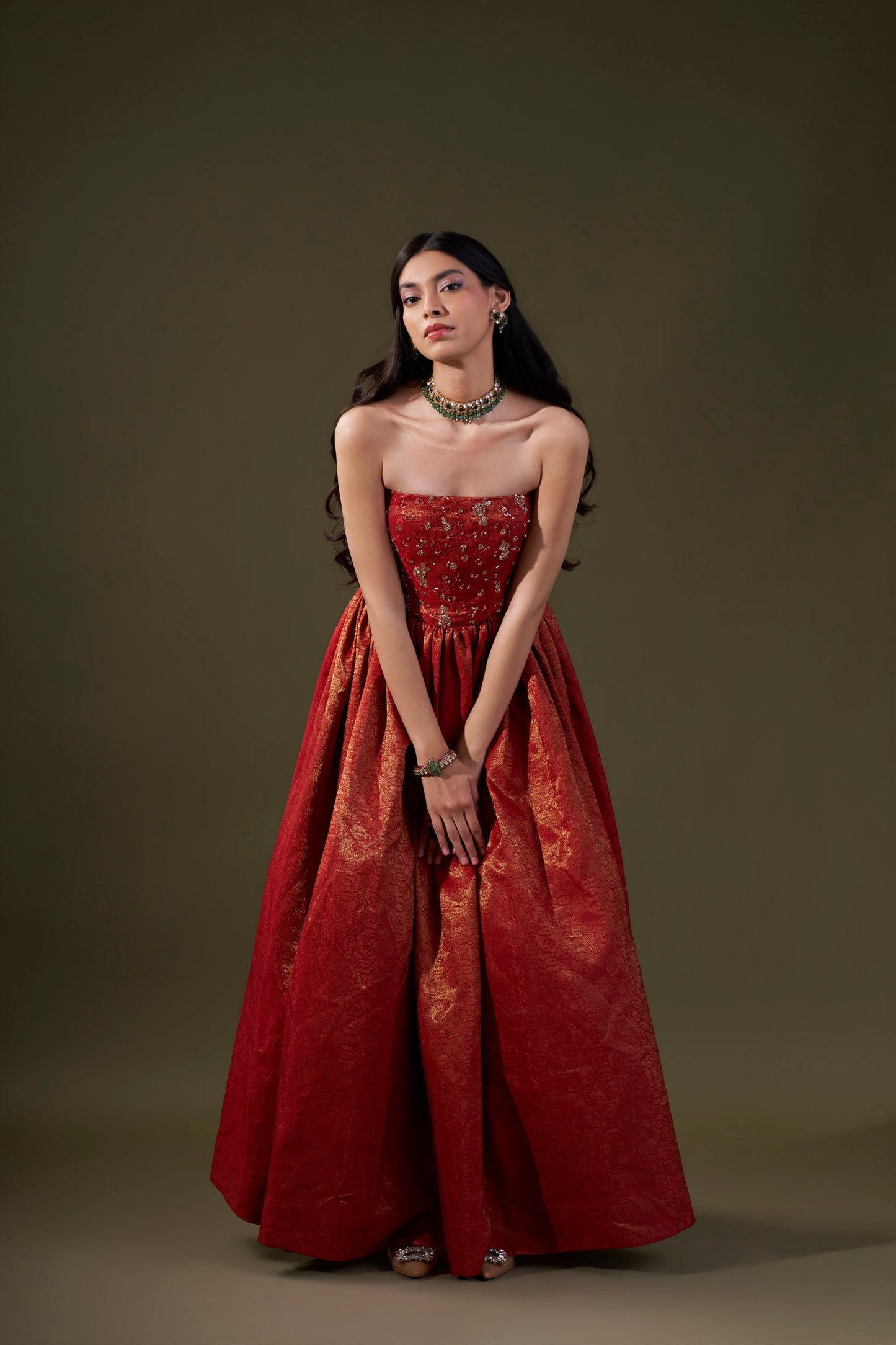 Red Ball Gown