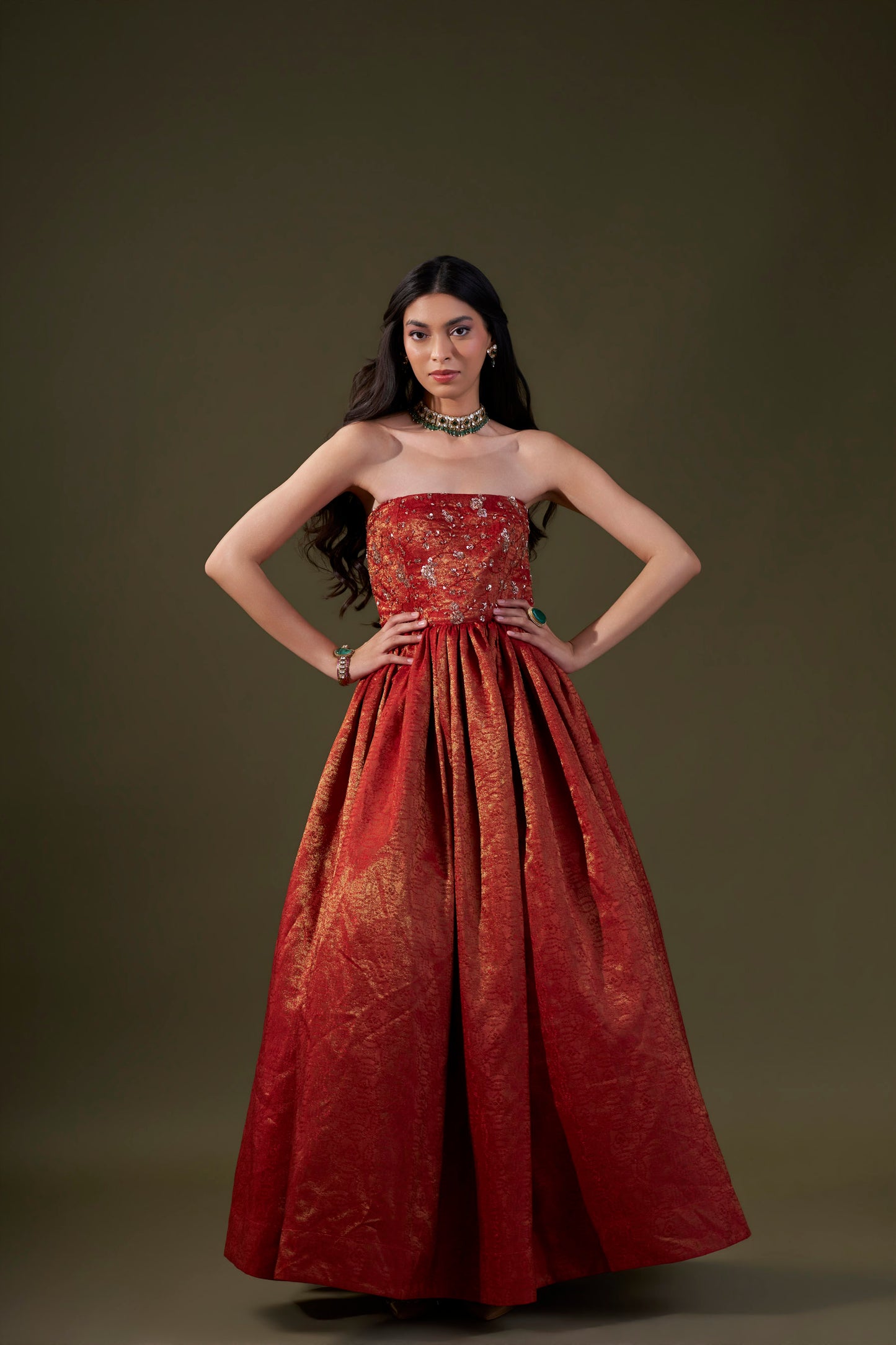 Red Ball Gown