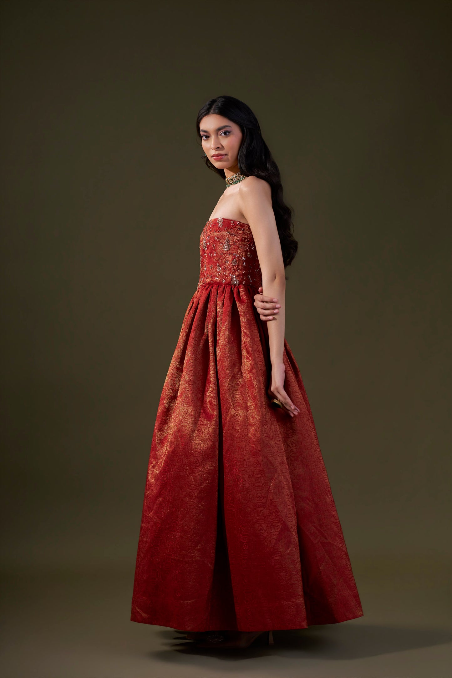 Red Ball Gown