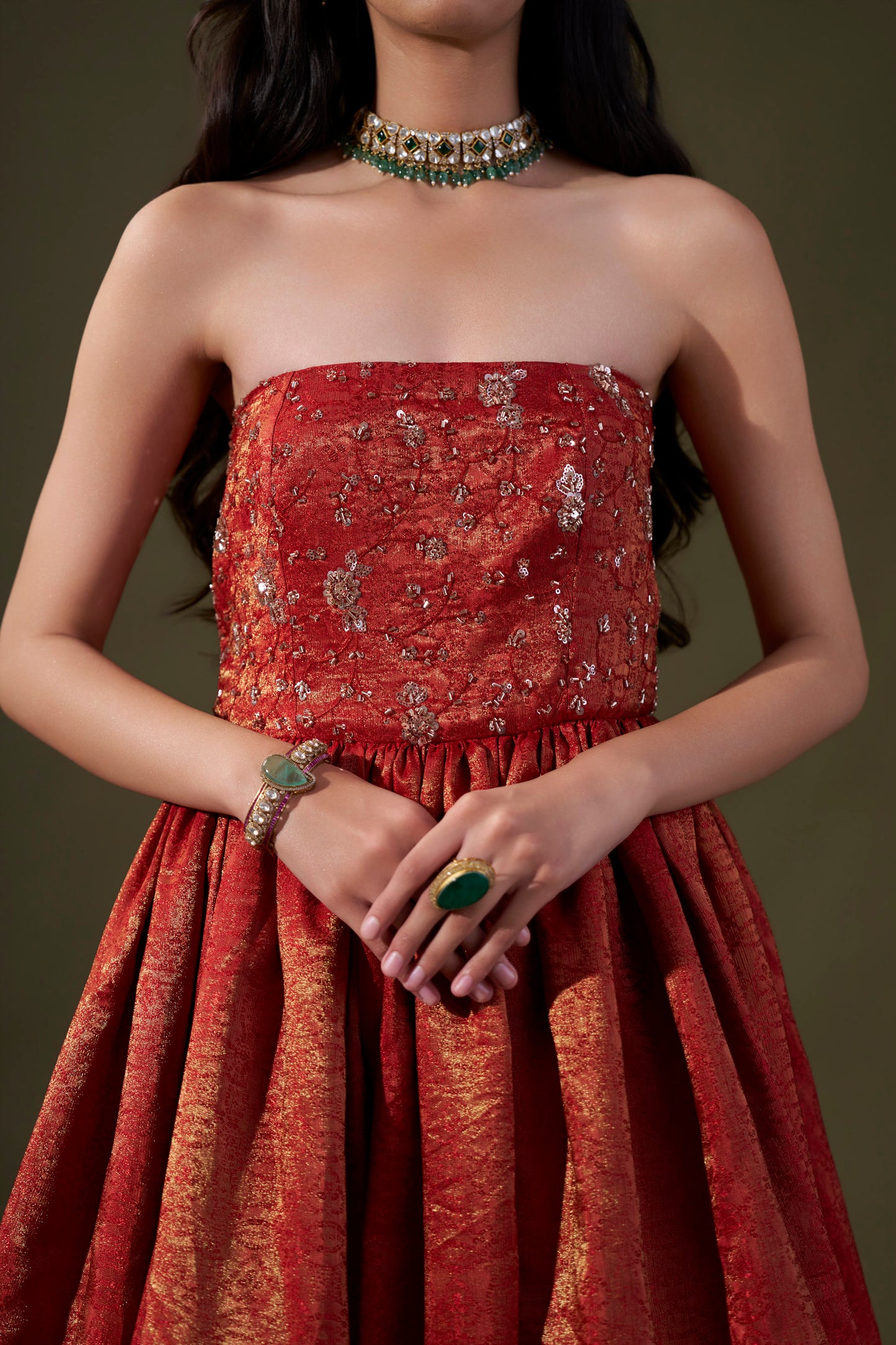 Red Ball Gown