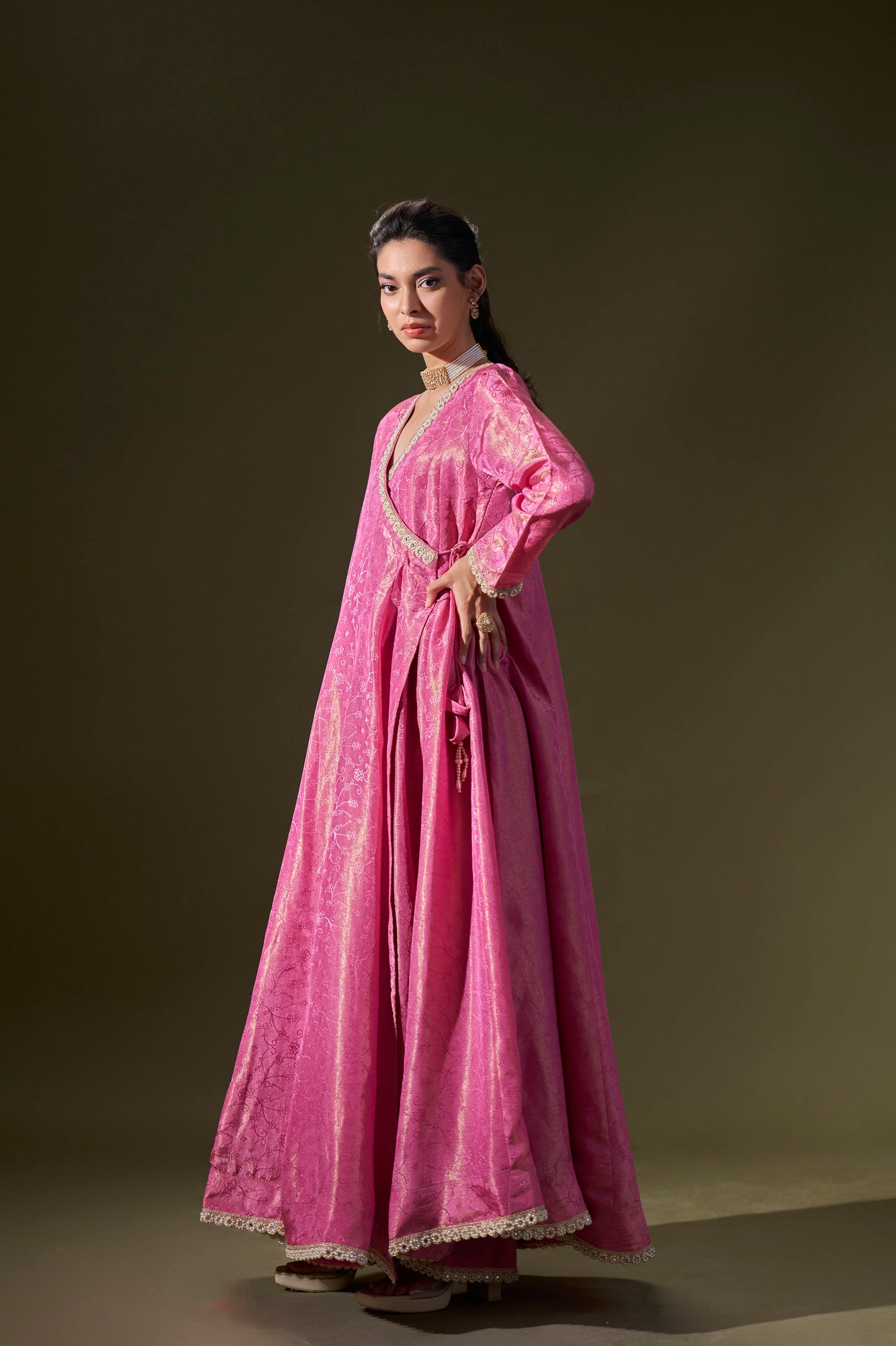 Pink Anarkali