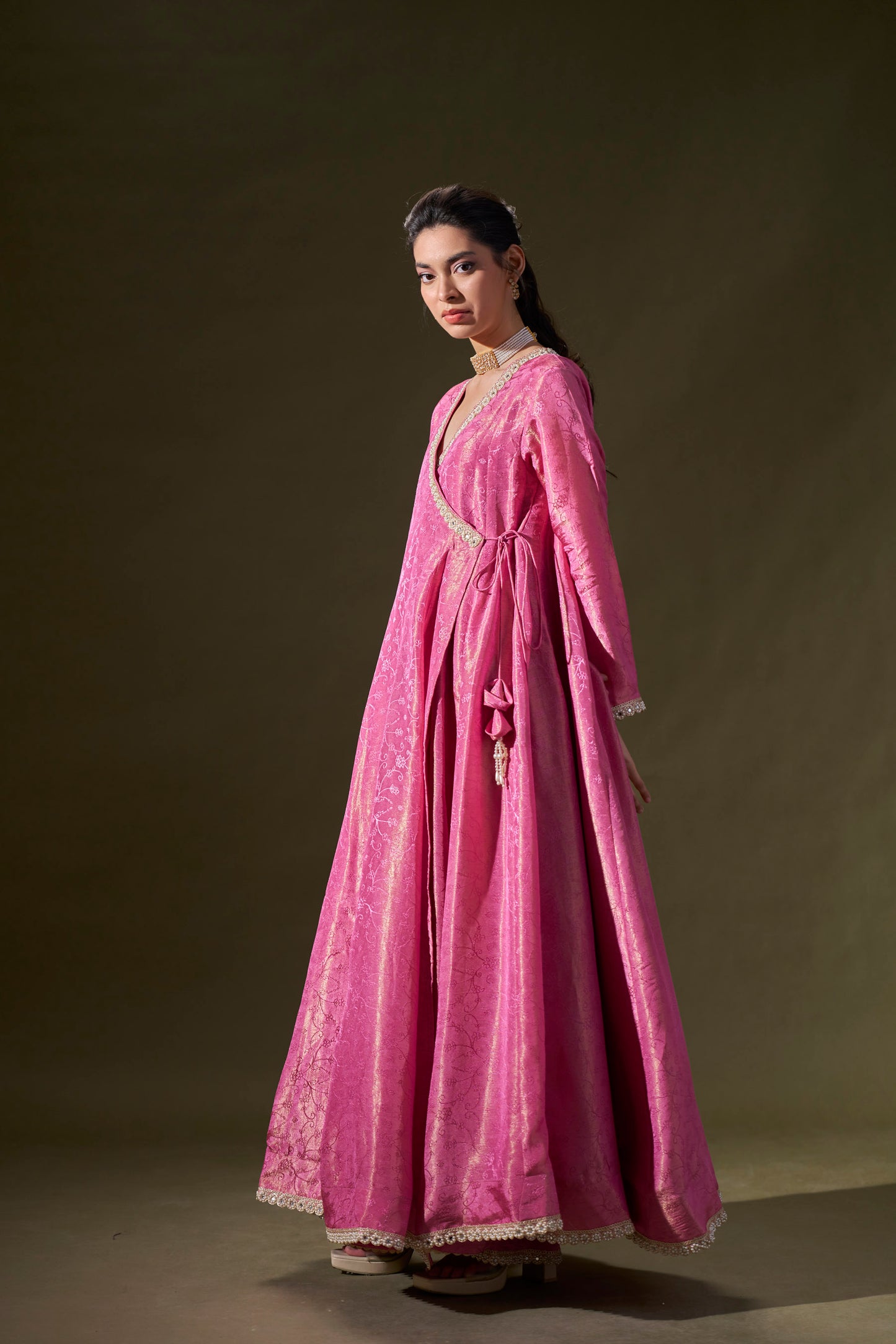 Pink Anarkali