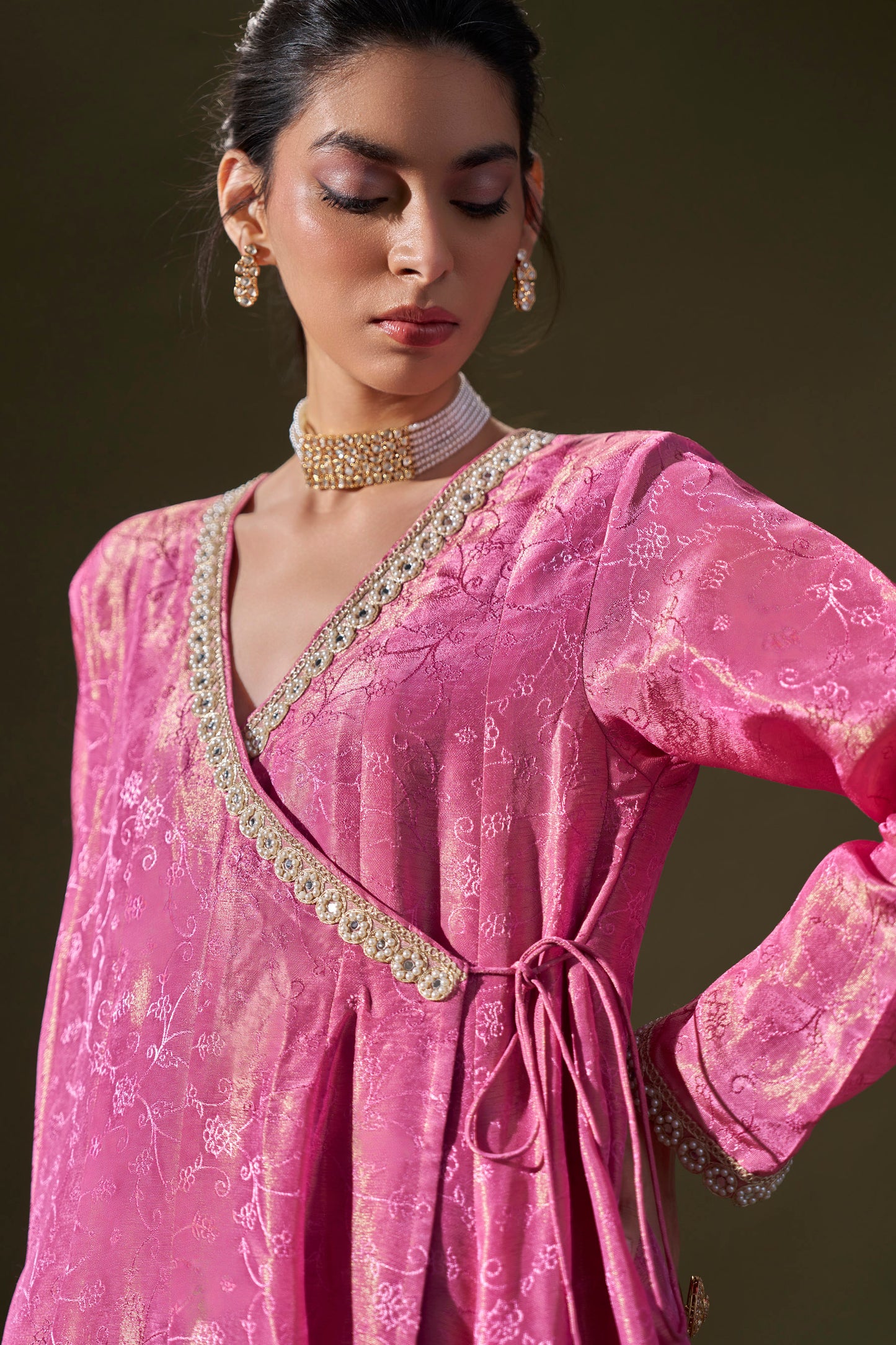Pink Anarkali