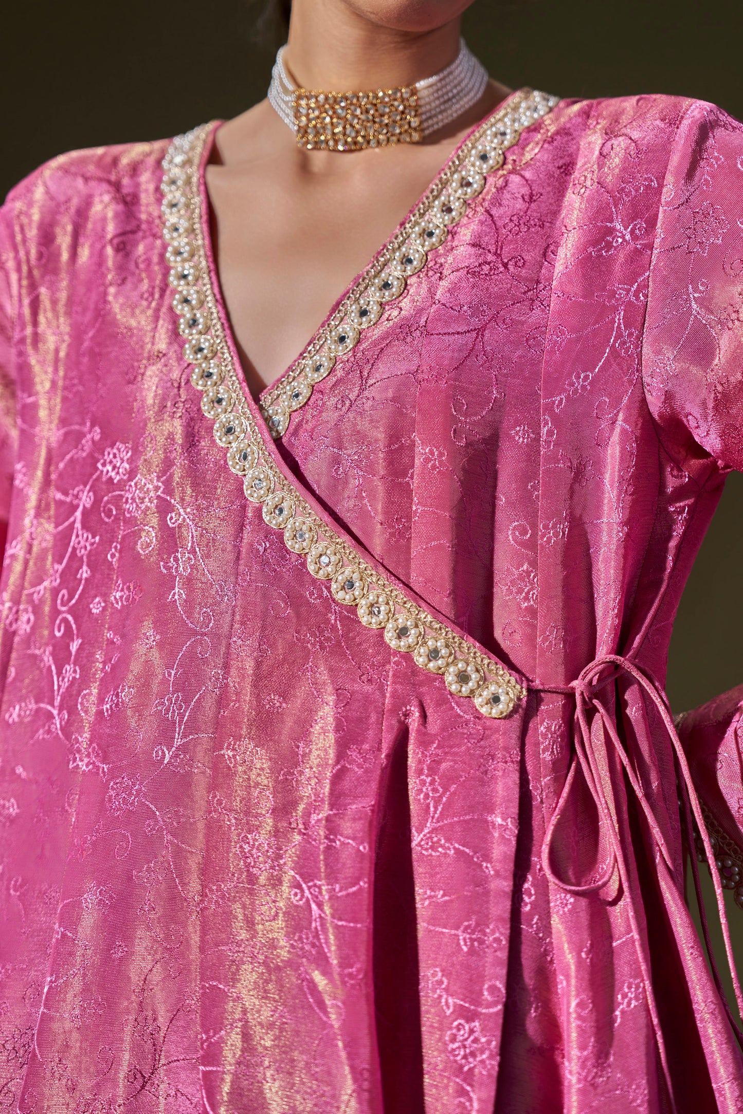 Pink Anarkali