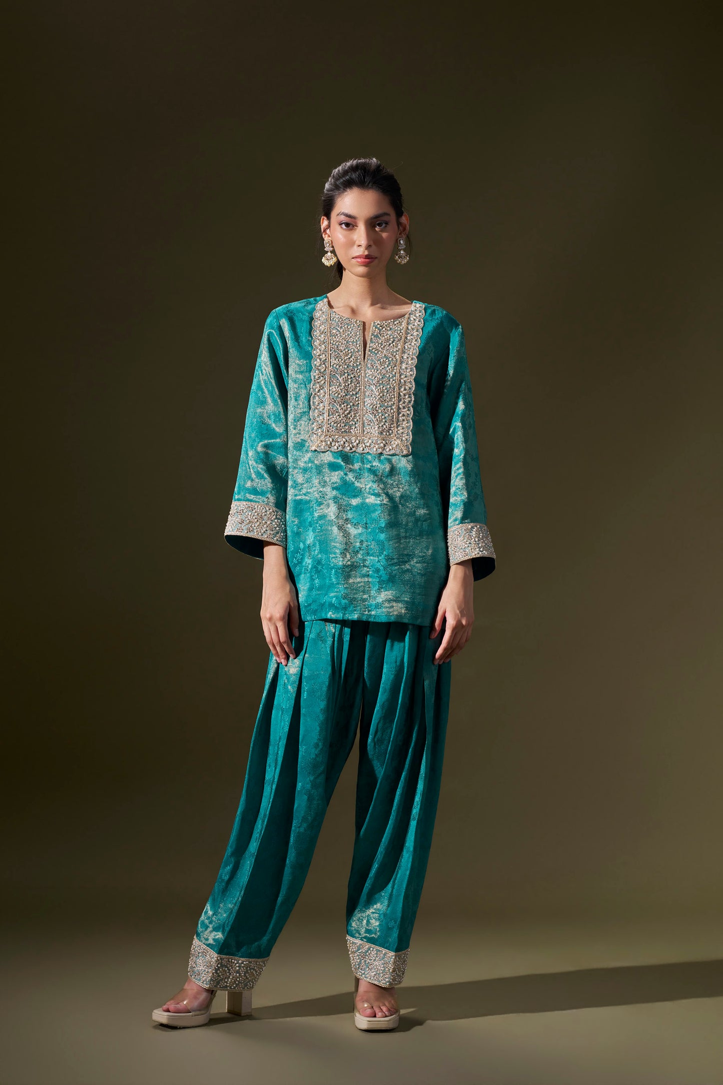 Teal Blue Co-ord Set