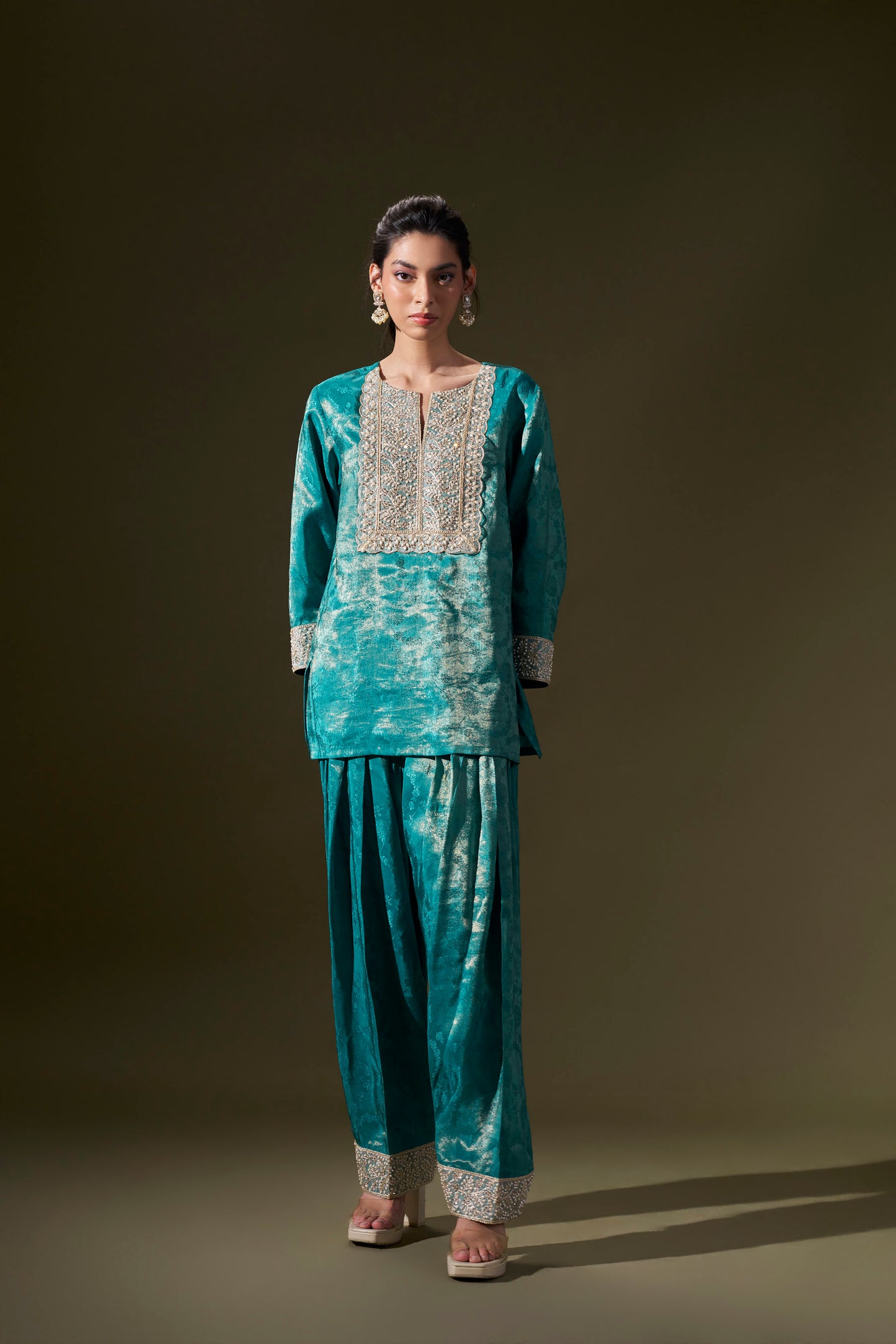Teal Blue Co-ord Set
