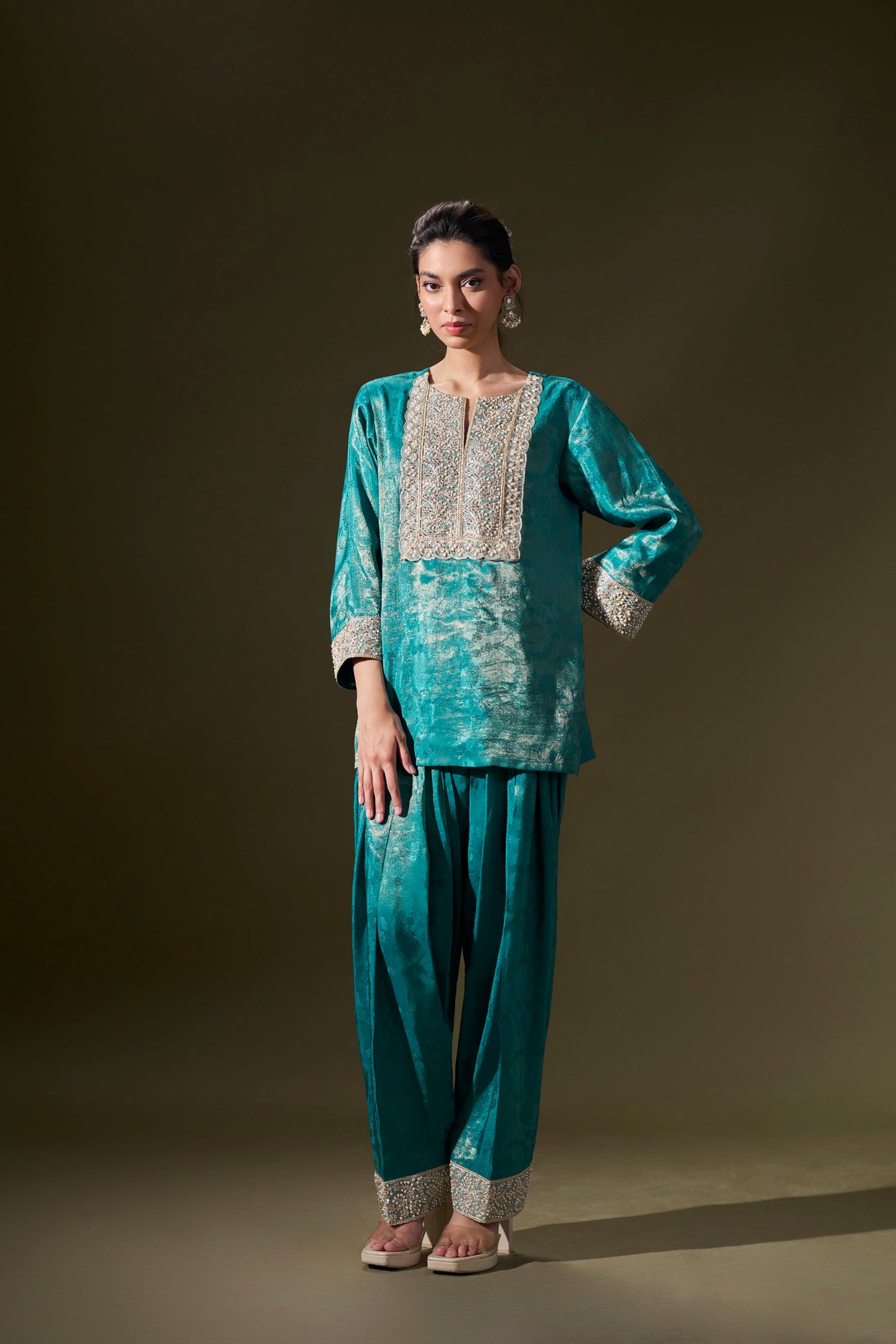 Teal Blue Co-ord Set