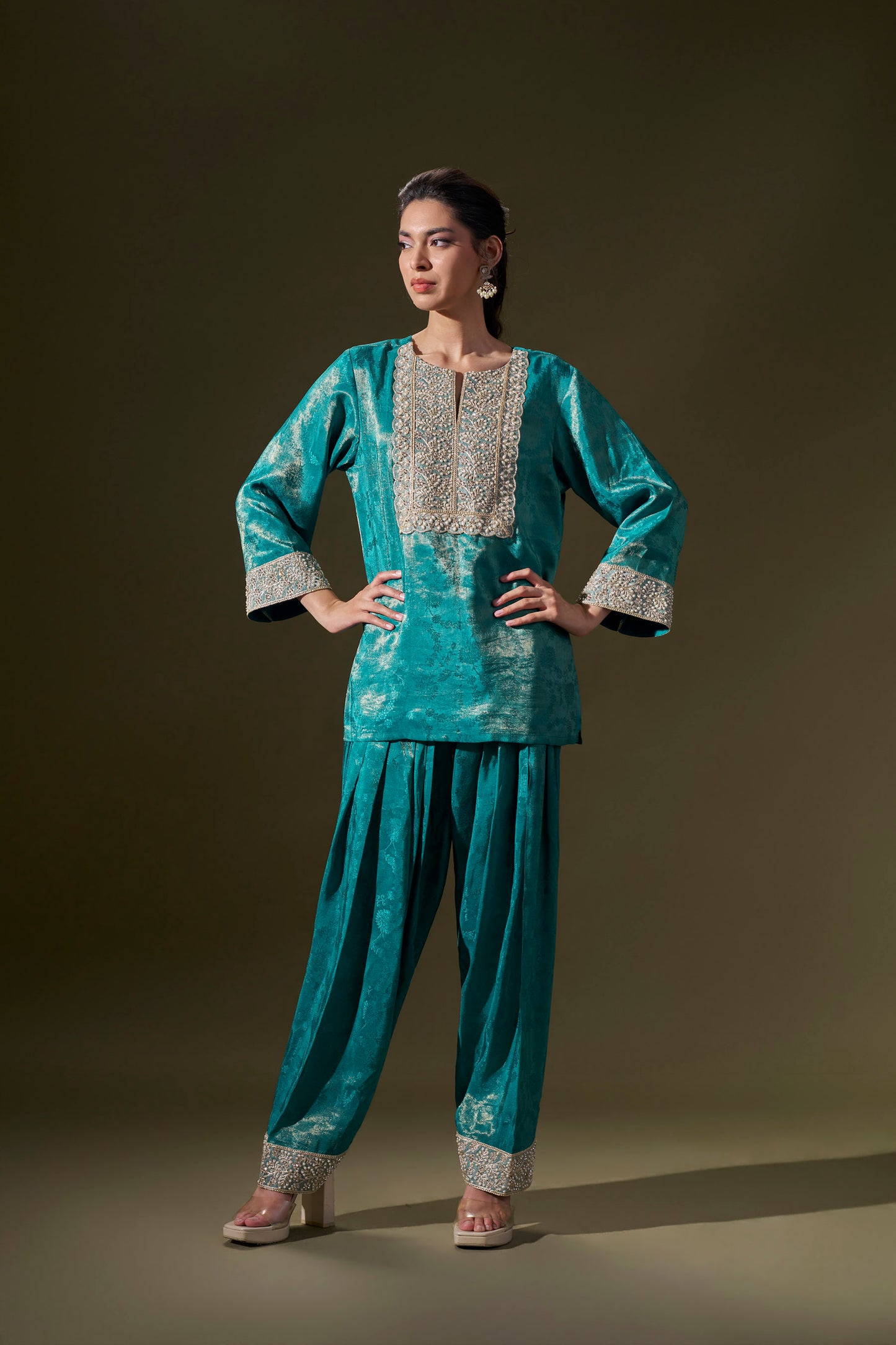 Teal Blue Co-ord Set