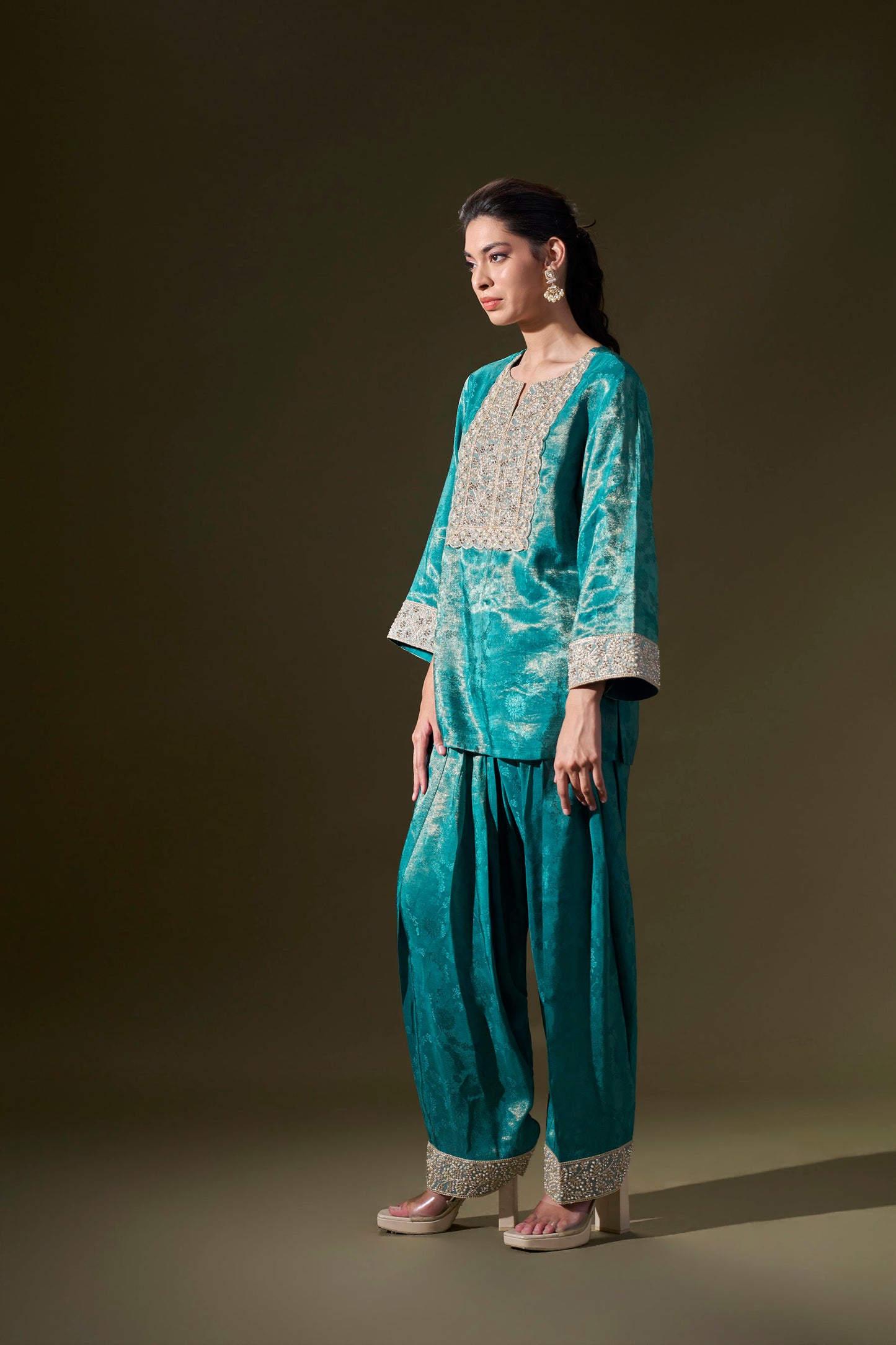 Teal Blue Co-ord Set