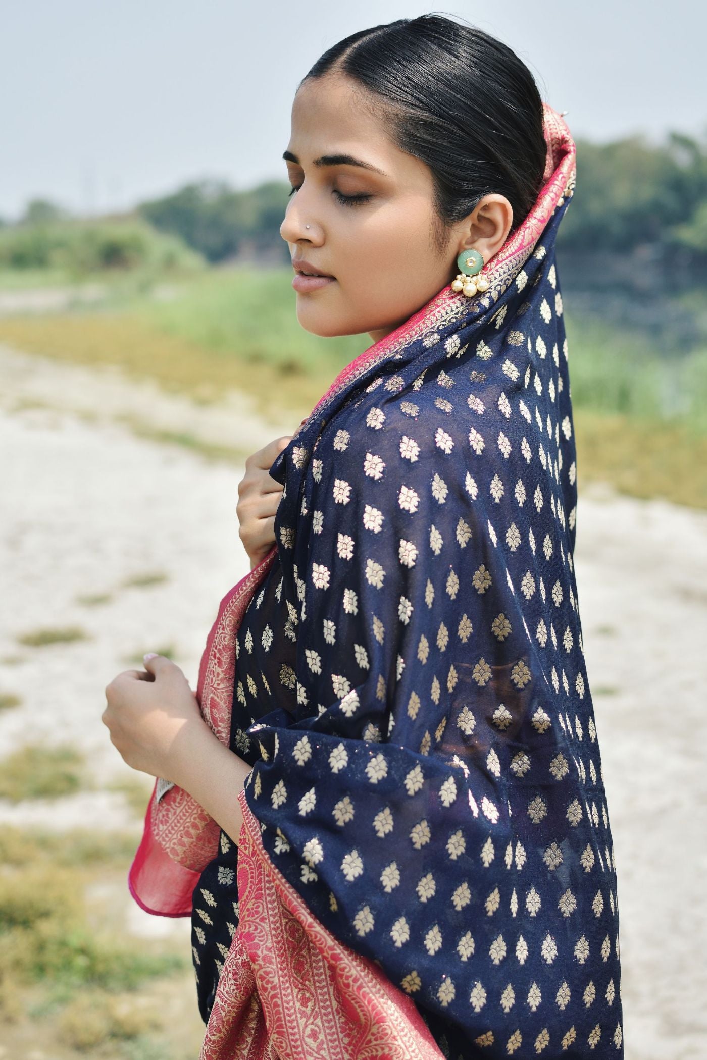 Georgette Brocade - Kavita