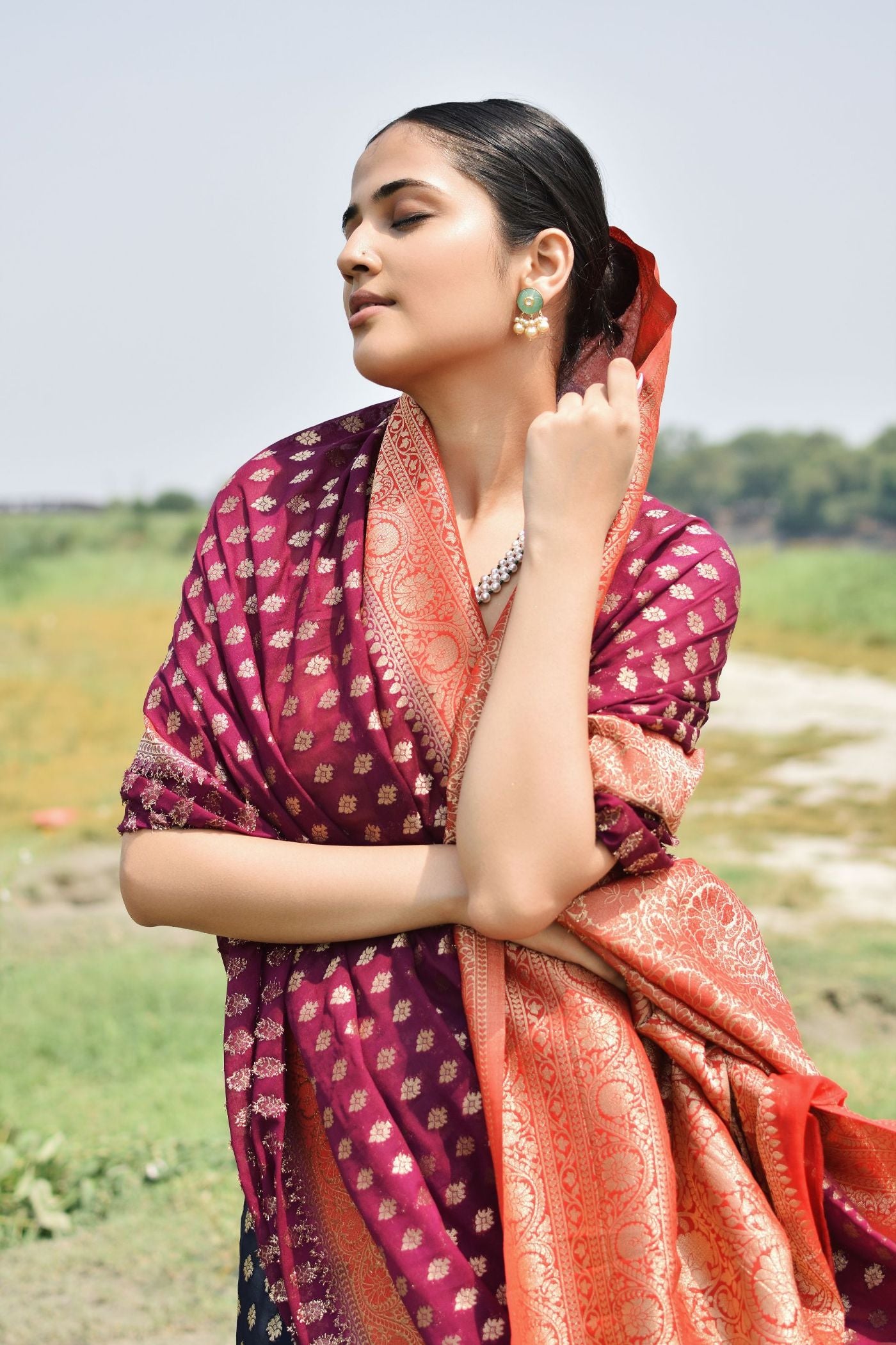 Georgette Brocade - Kavita