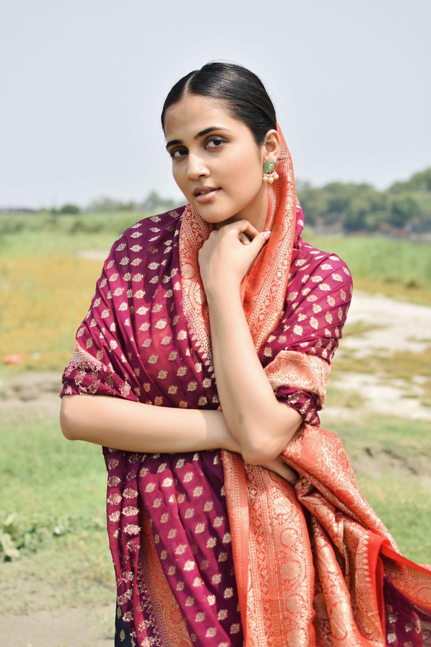 Georgette Brocade - Kavita