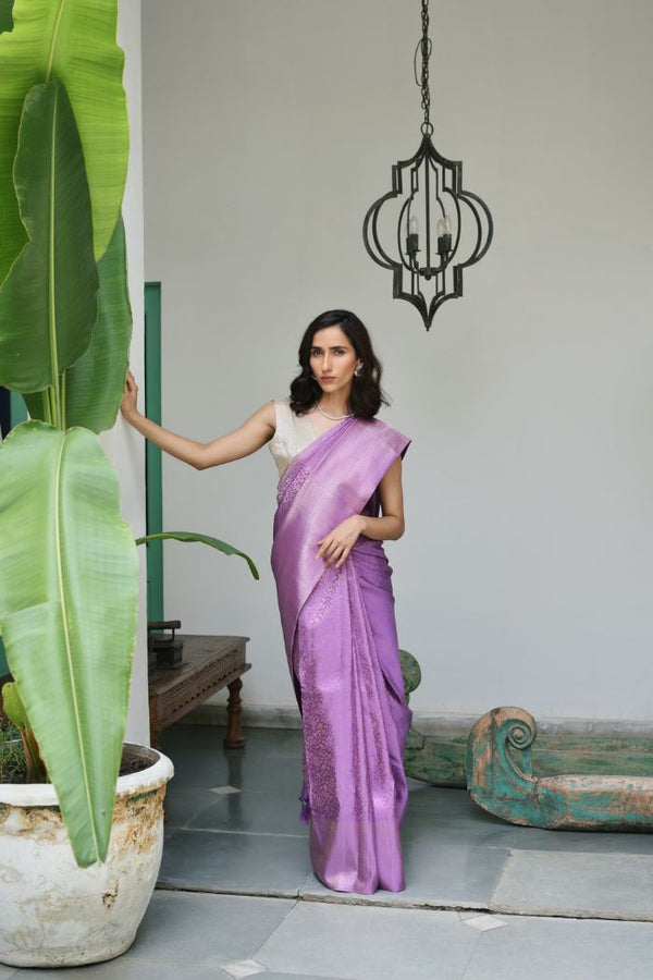 wine viscose saree