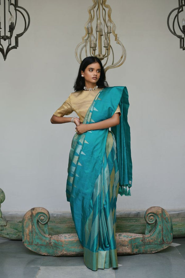 Silk Tissue Saree - Raagini