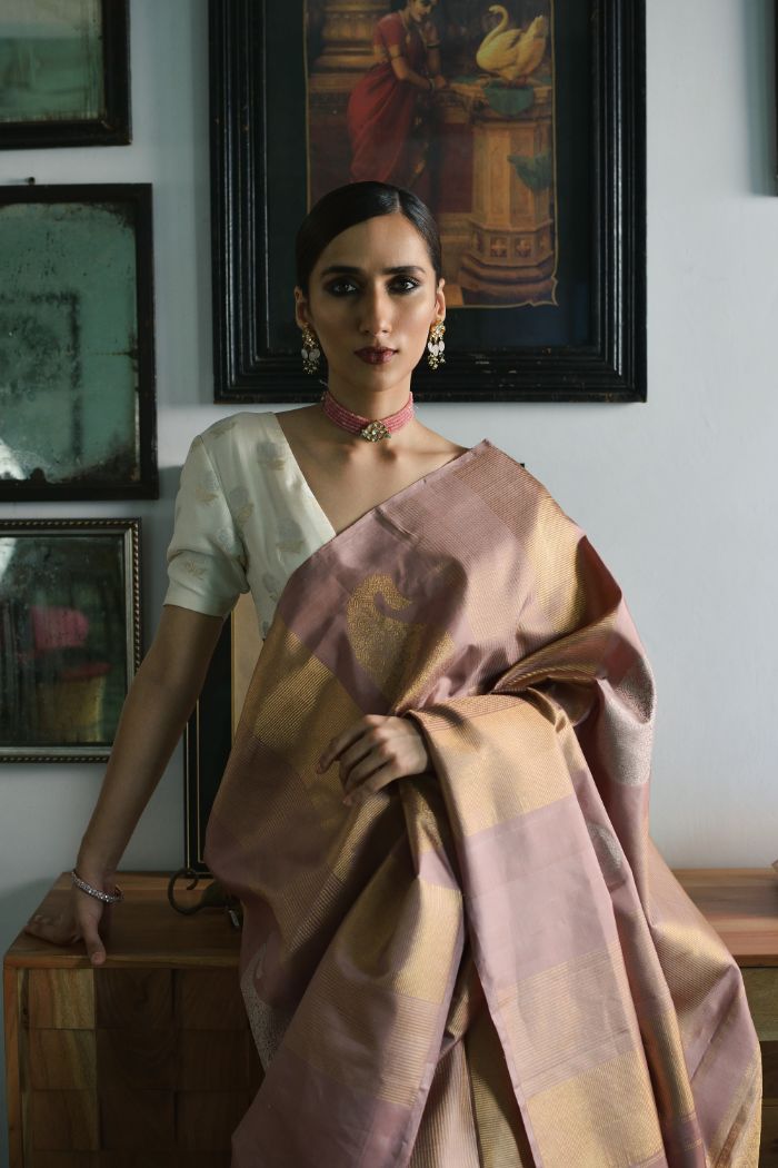 Silk Tissue Saree - Yeetika