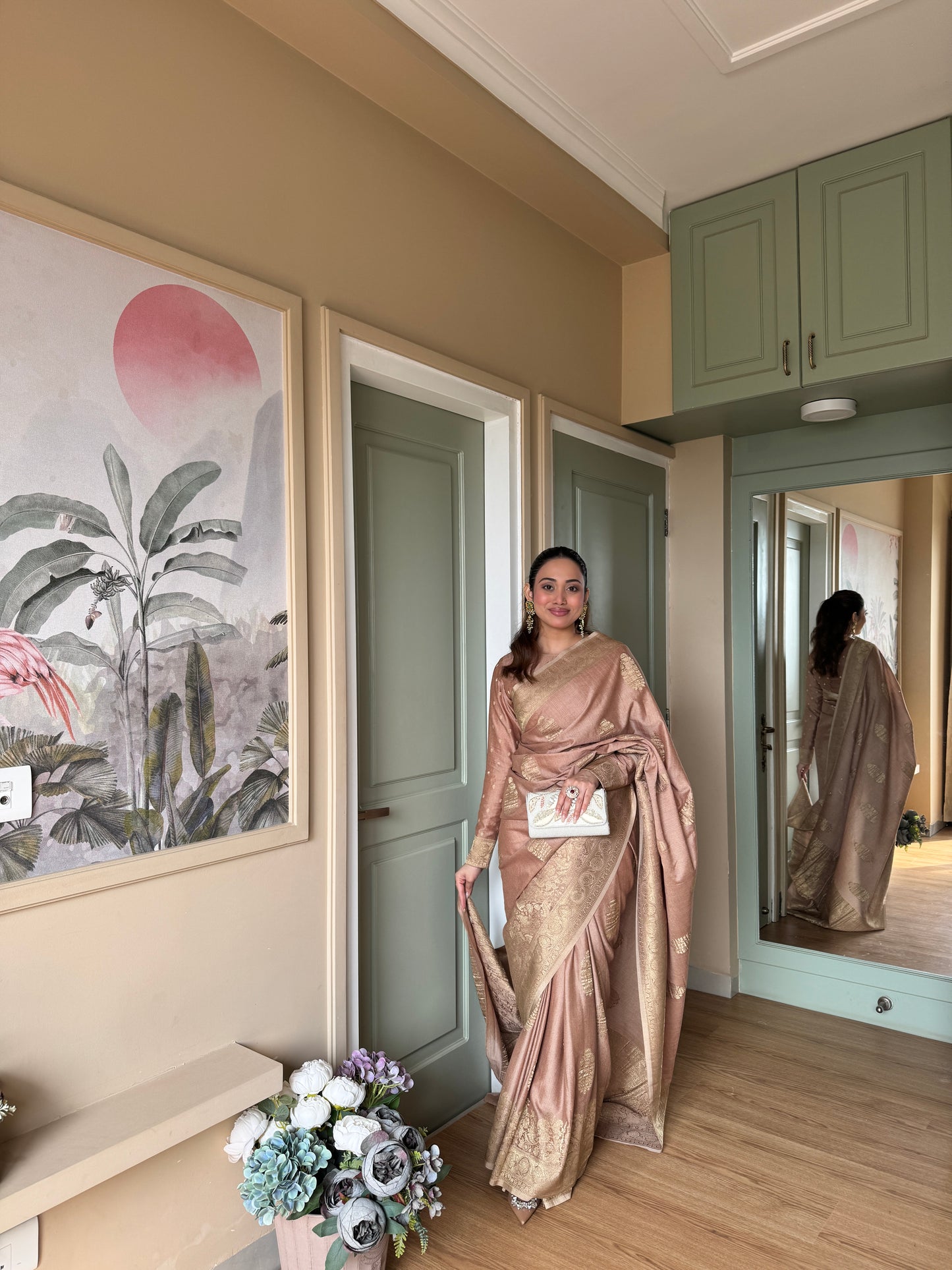 Opulent Cotton Viscose Jacquard Saree