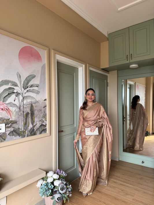 Opulent Cotton Viscose Jacquard Saree