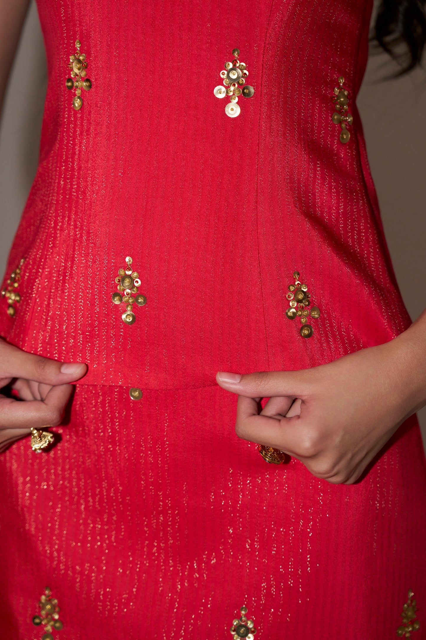 Tomato Red Corset Set