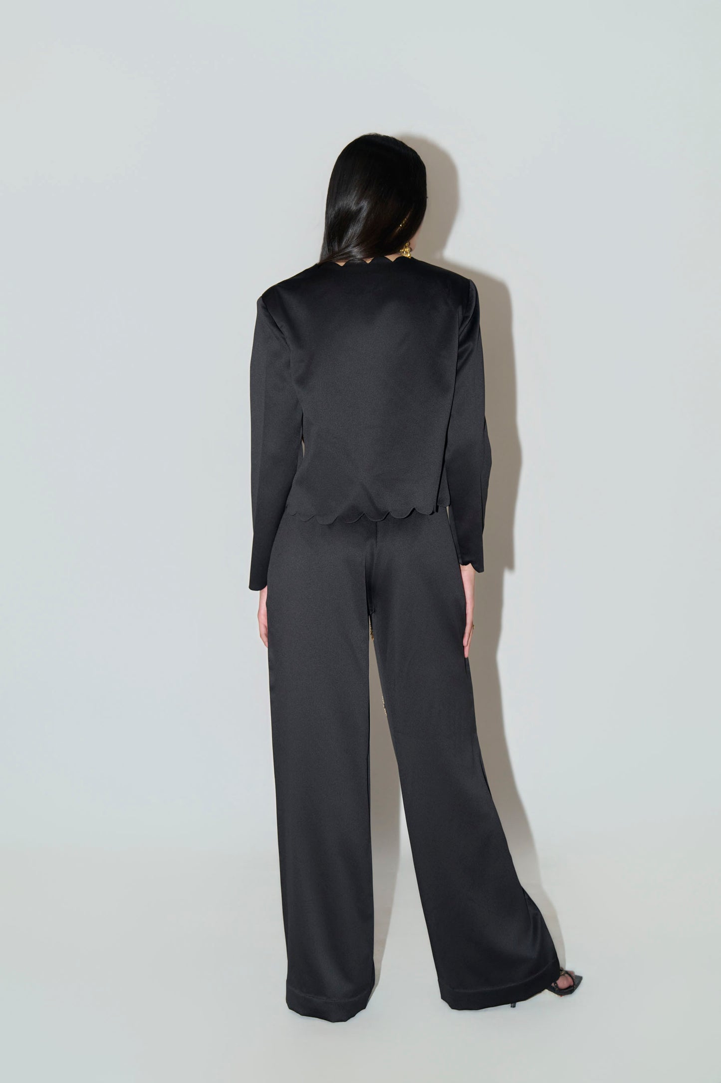 Black Embellished Co-ord Set