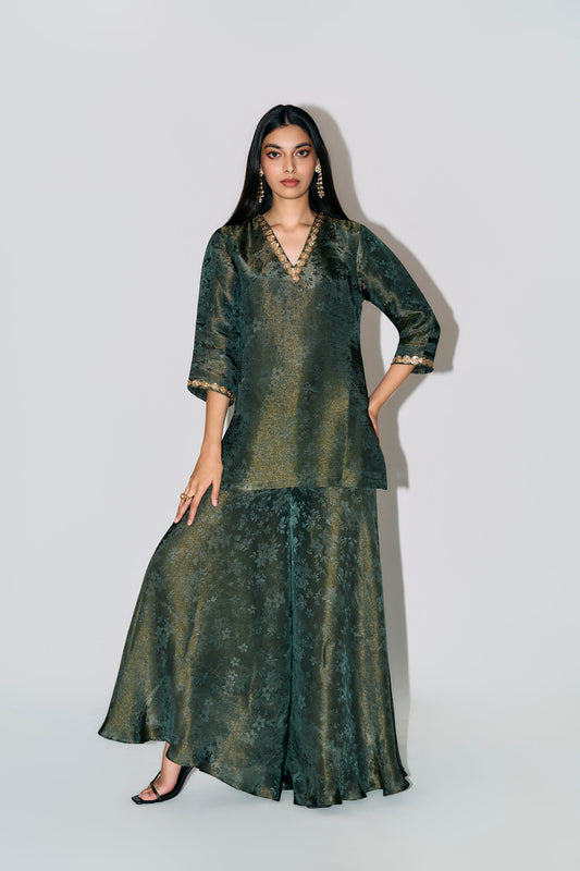 Dark Green Co-ord Set