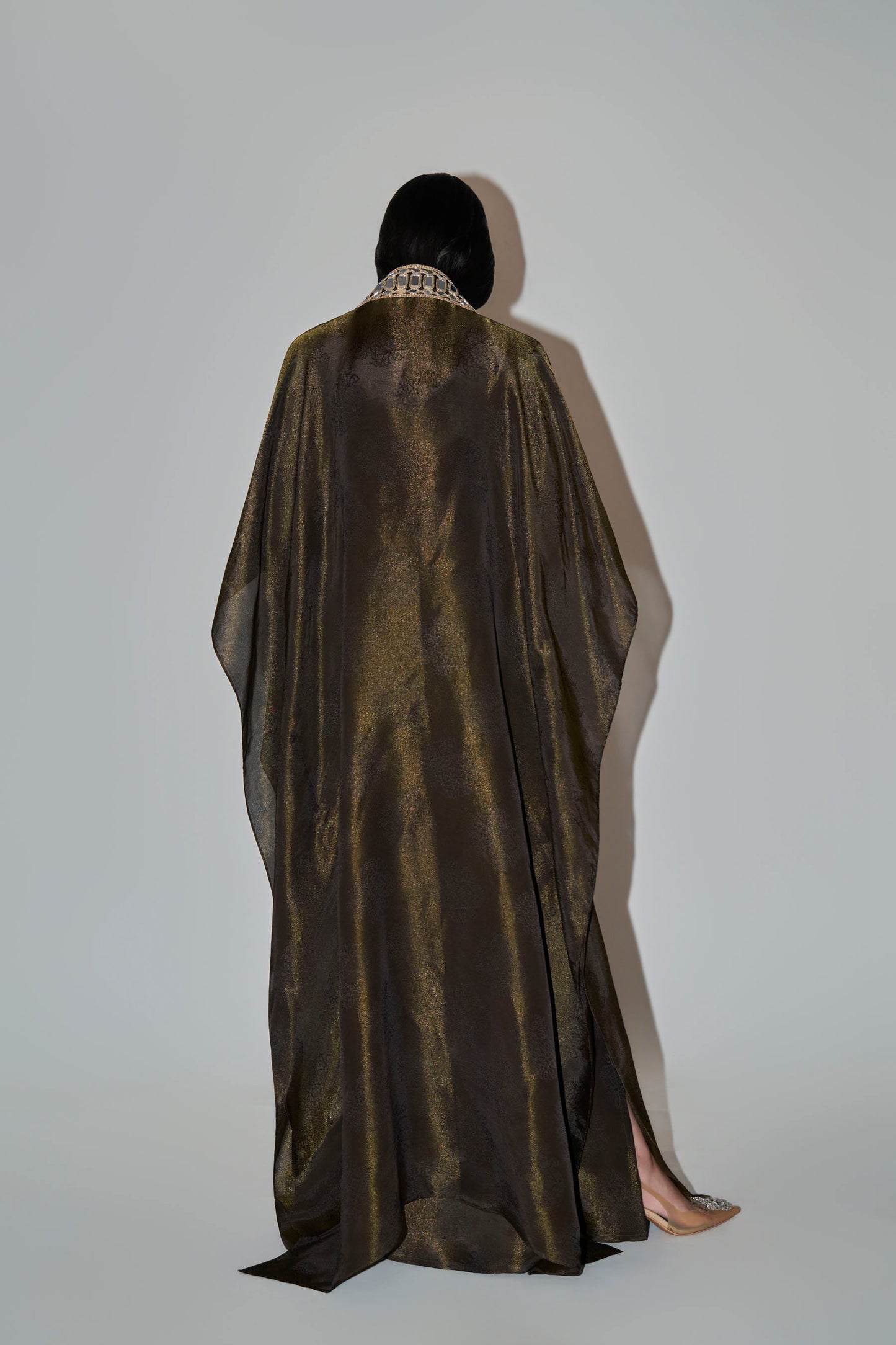 Black Long Dress With Cape