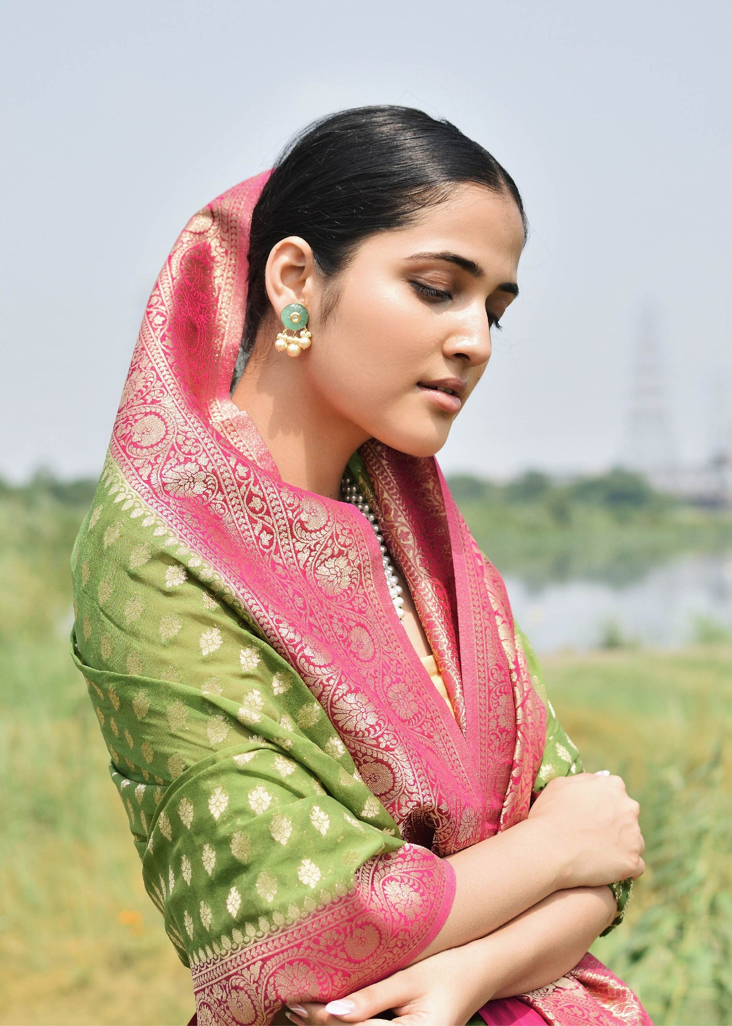 Georgette Brocade - Kavita