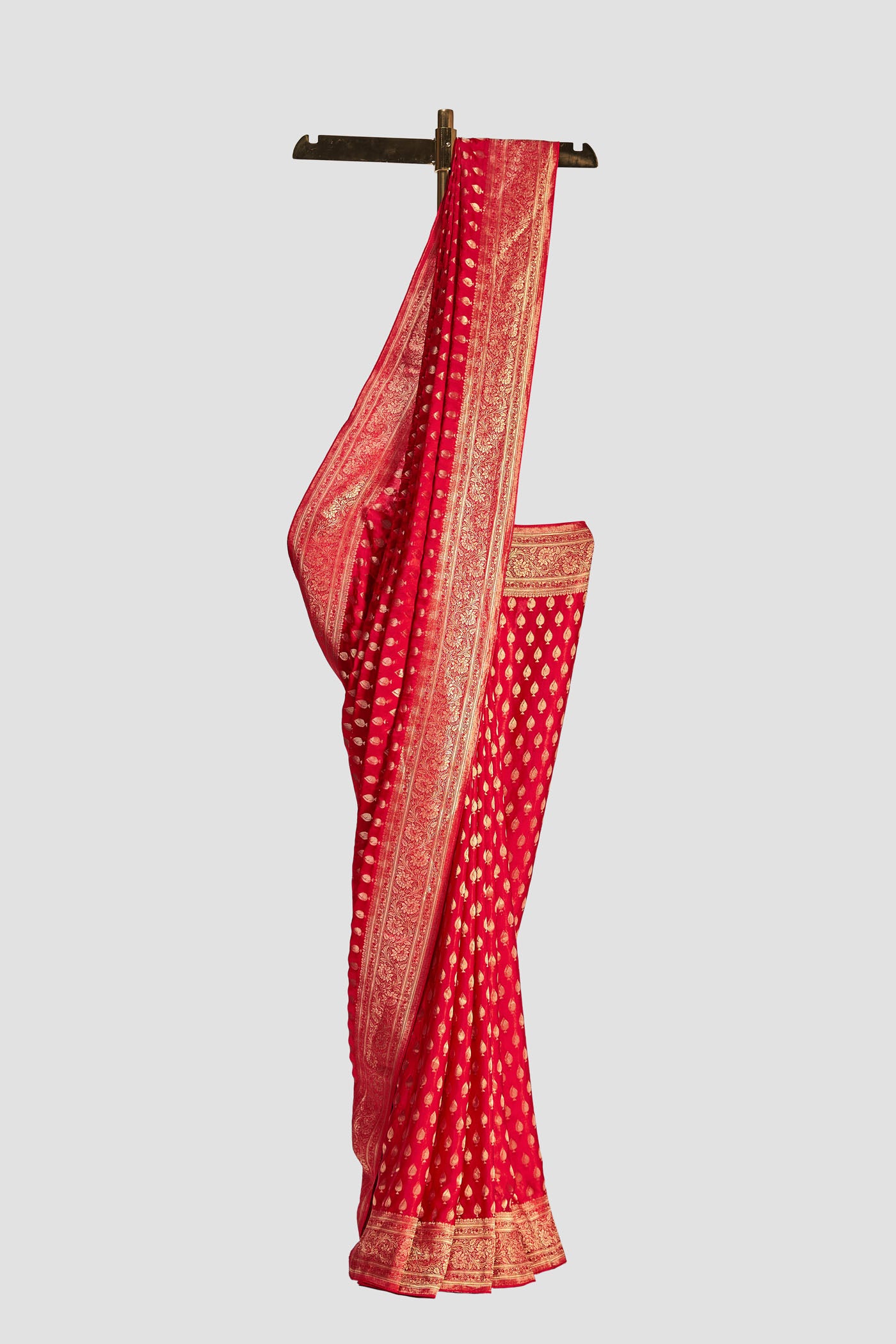 NYLON JACQUARD SATIN SAREE
