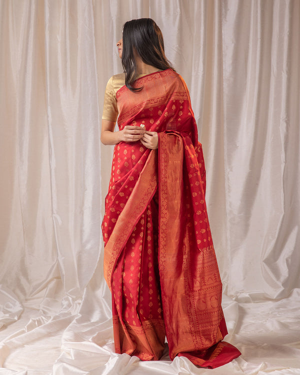 Kanchipuram Silk Saree - Maang