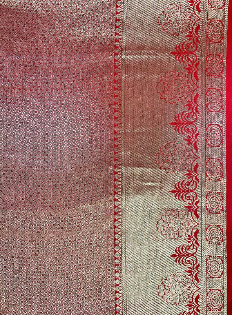 Kanchipuram Silk Saree - Kumkum